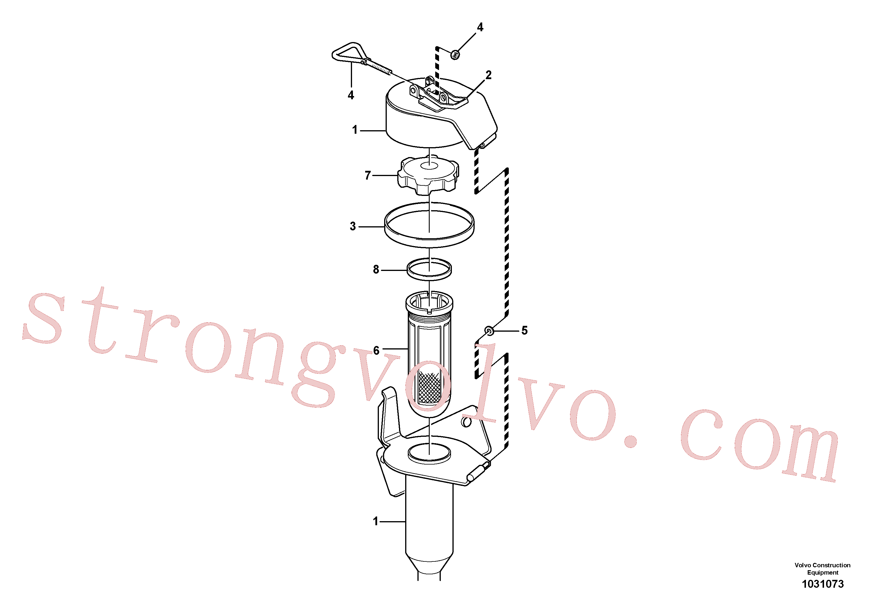 VOE11015638 Volvo Tampa de enchimento(1031073 Montagem)