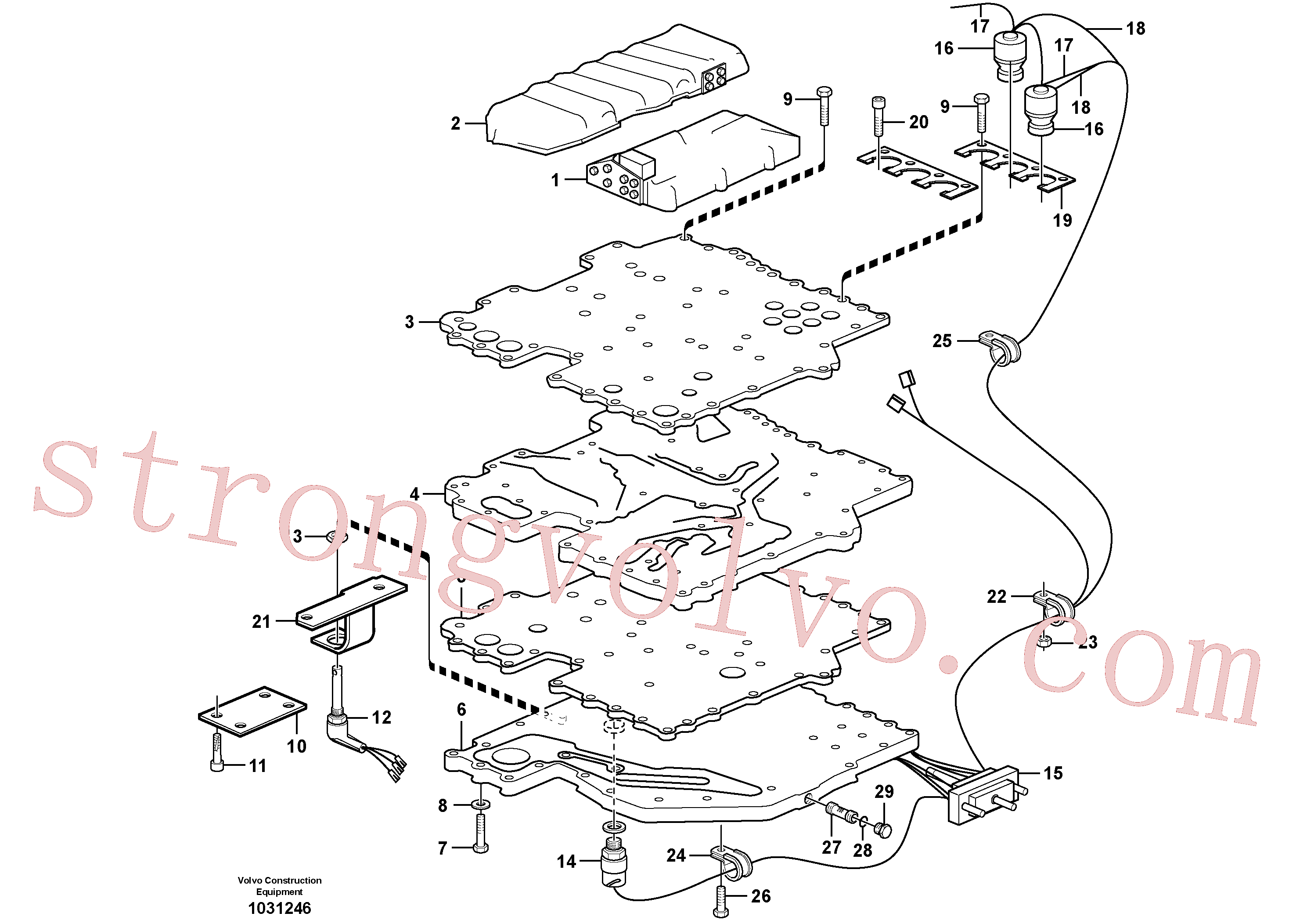 VOE984731 Volvo Sistema de controlo(1031246 Montagem)