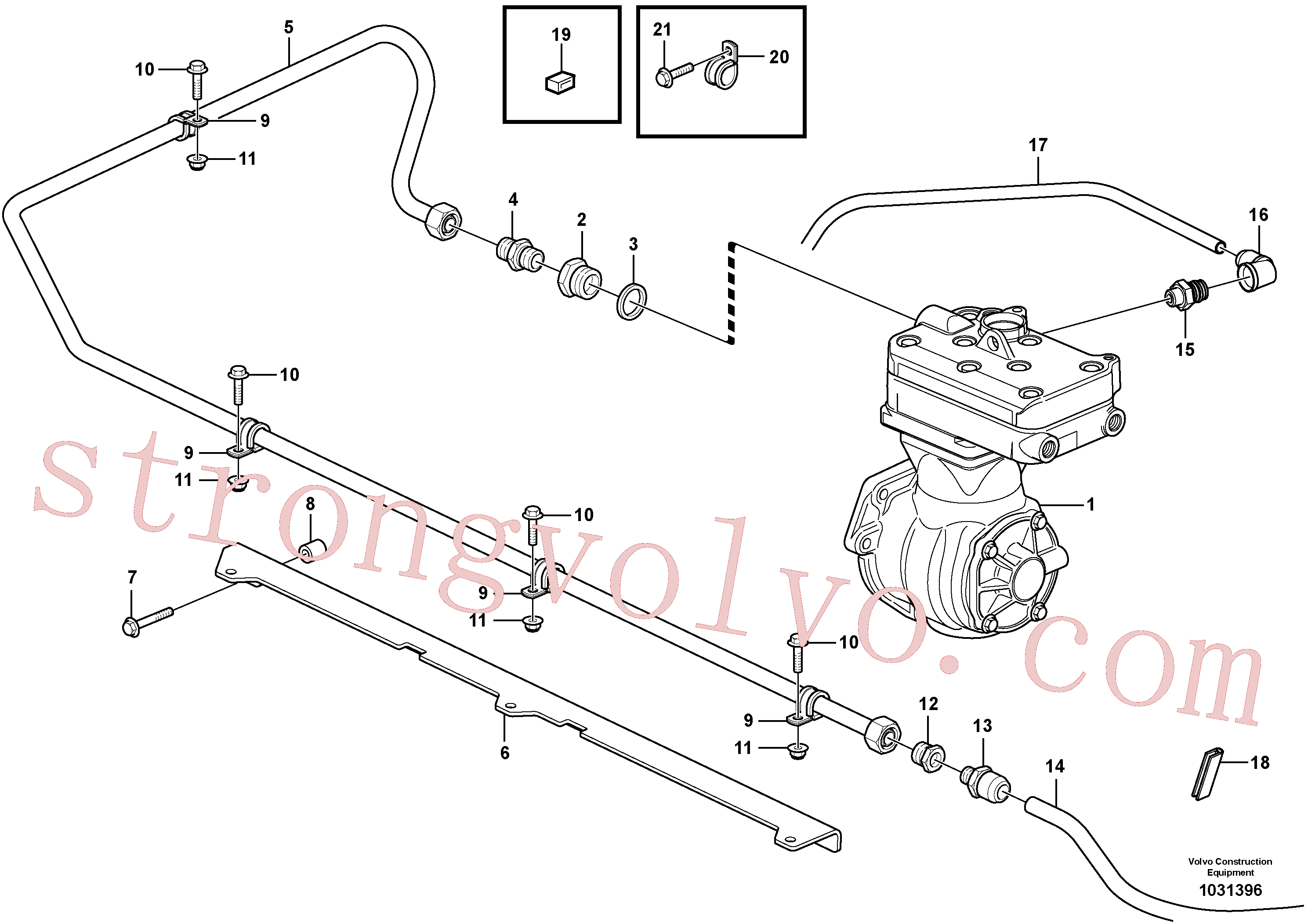 VOE980614 Volvo Linhas de alimentação(1031396 Montagem)
