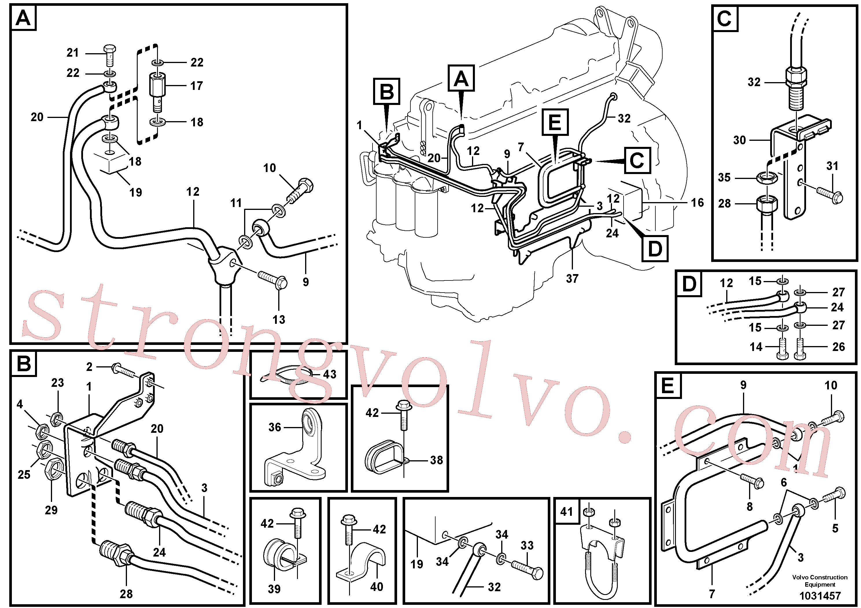 VOE967943 Volvo Sistema de combustível(1031457 Montagem)