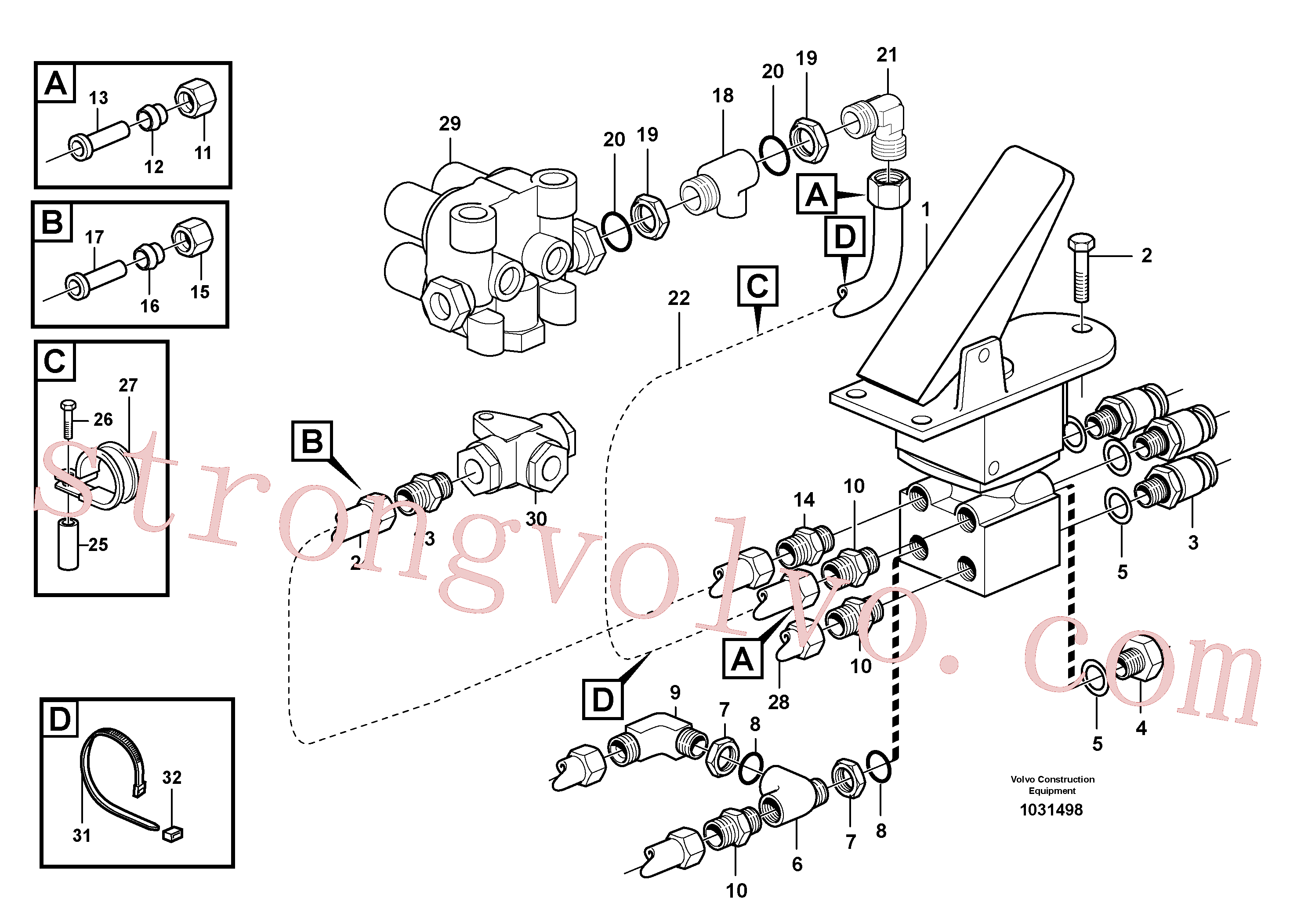 VOE945964 Cotovelo Inscreva-se para Volvo Acessórios para escavadeira