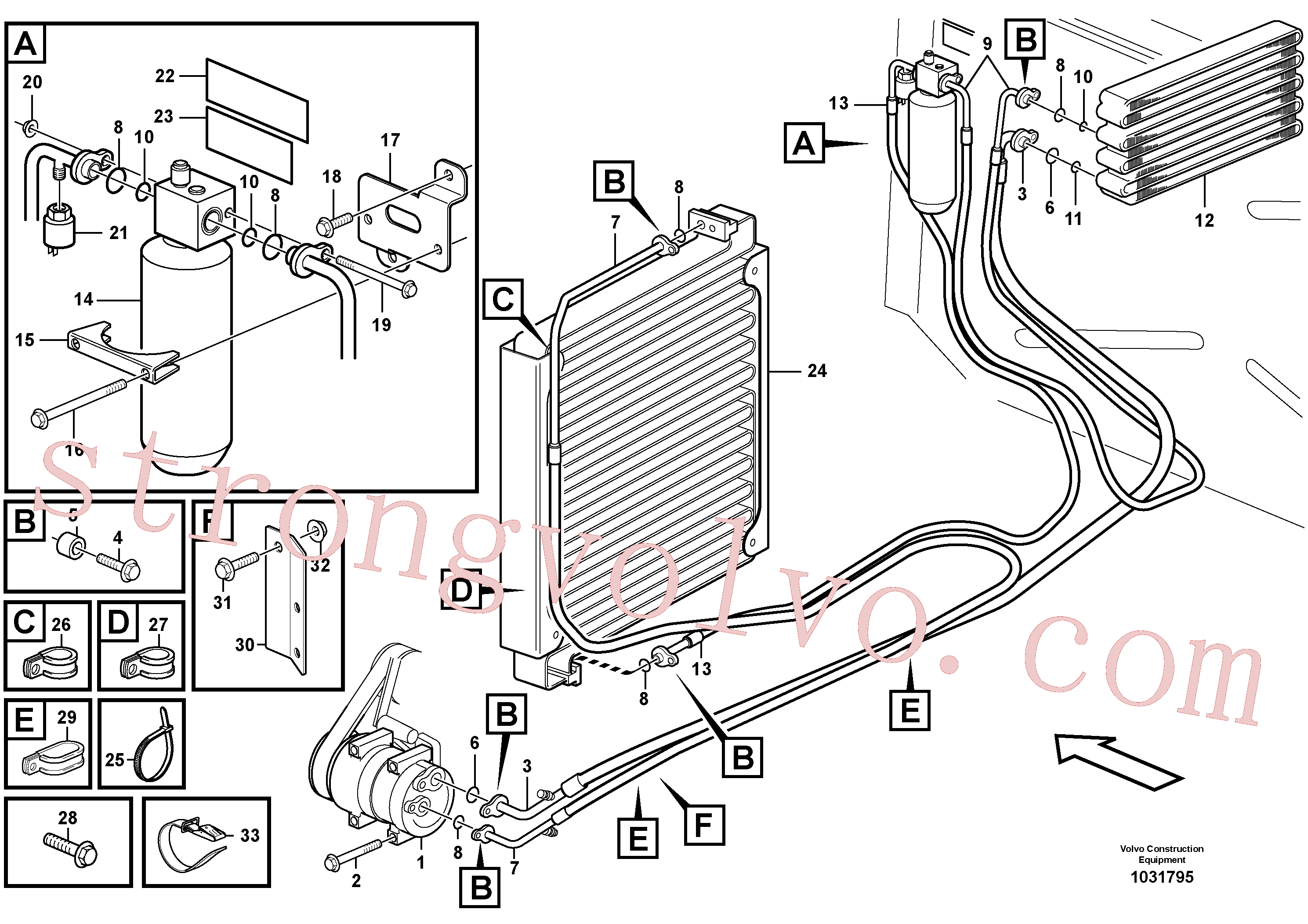 VOE13965183 Volvo Ar condicionado.(1031795 Montagem)