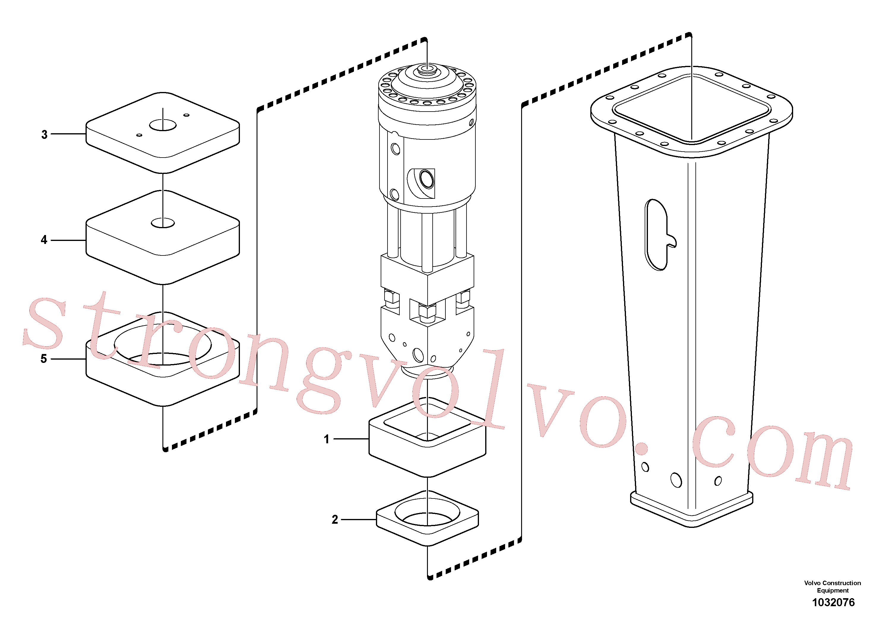 China Made VOE15021710 Placa intermediária Volvo Acessórios para escavadeira