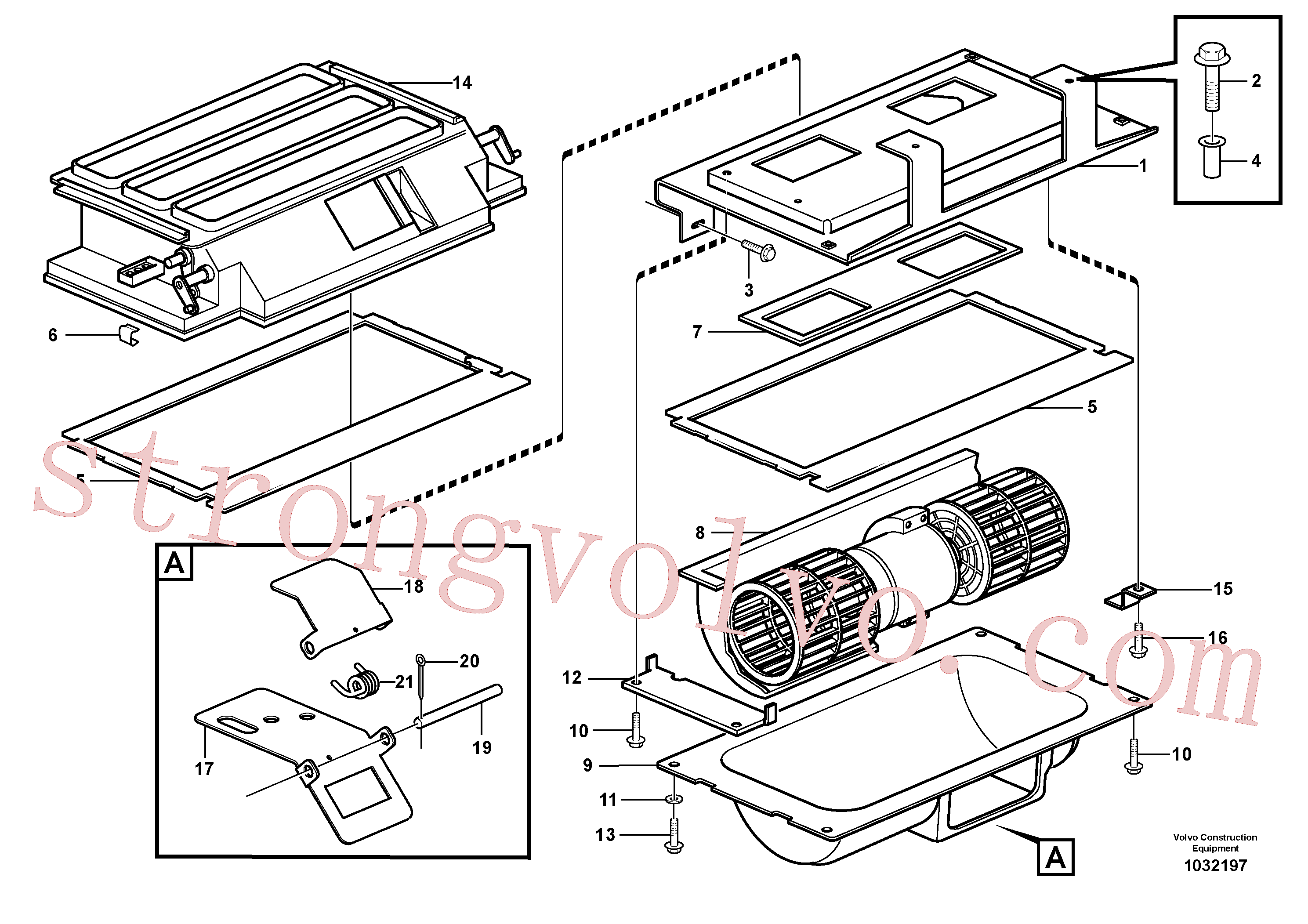 SA9323-01808 Volvo Distribuição do ar - ar de entrada e de retorno(1032197 Montagem)