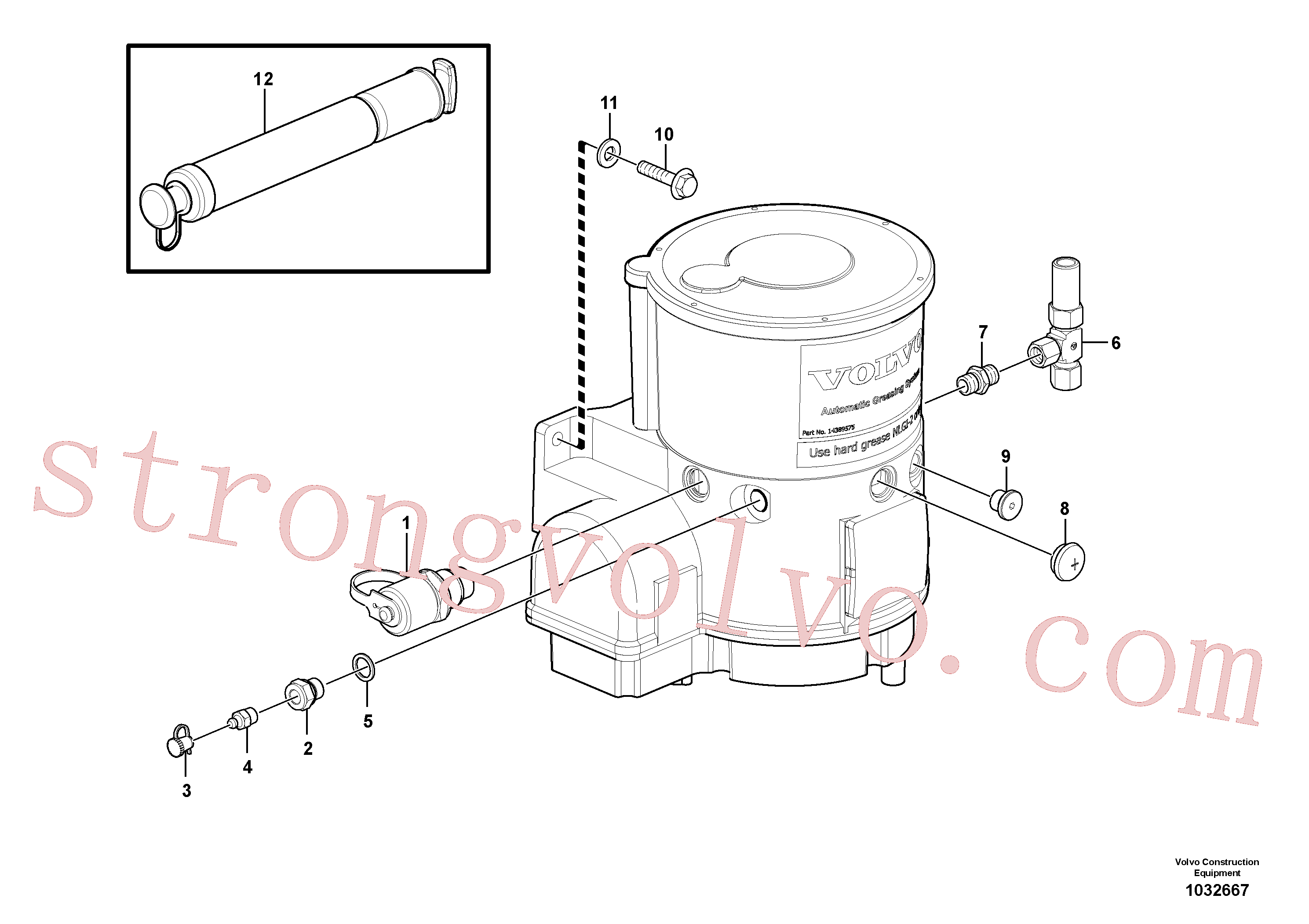 ZM7095517 Parafuso sextavado Inscreva-se para Volvo Acessórios para escavadeira