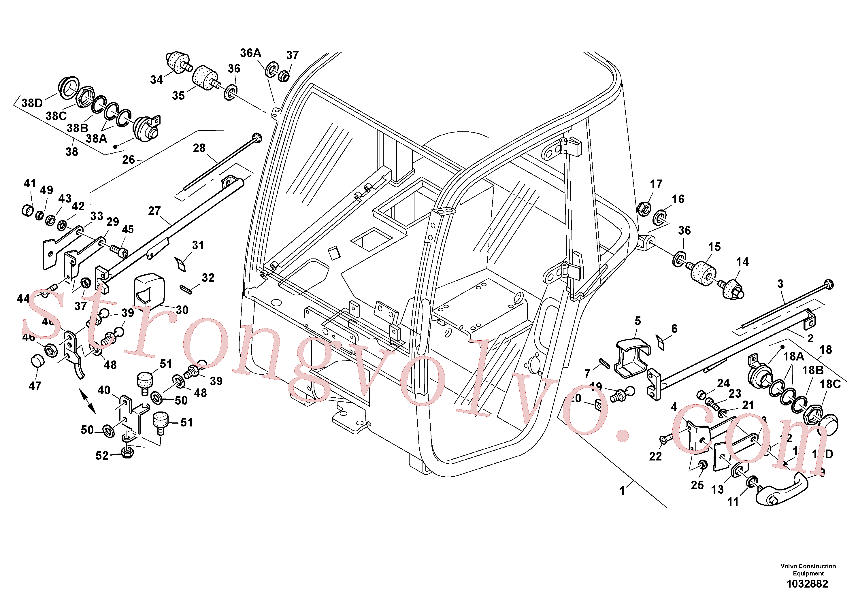 VOE11305837 Volvo Corrimão(1032882 Montagem)