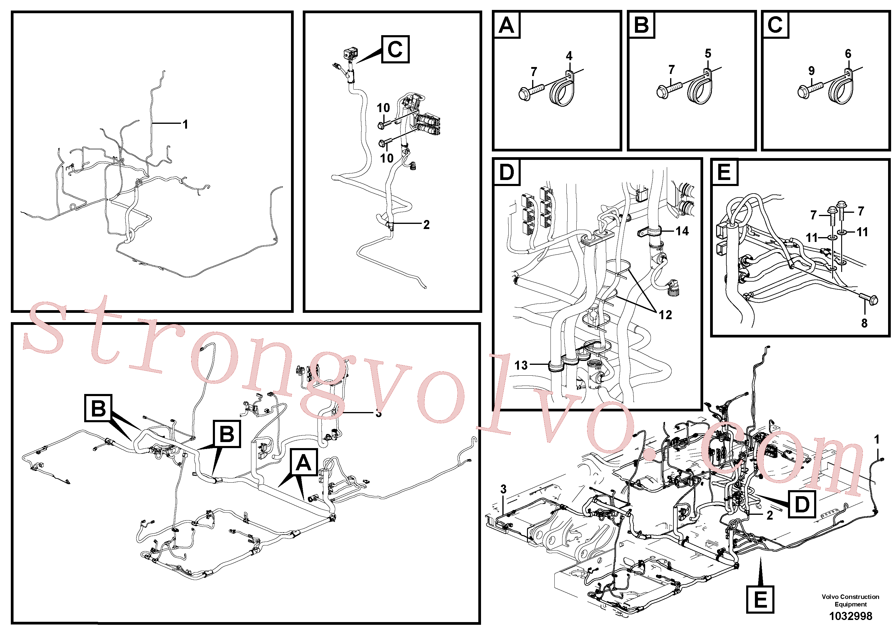 VOE949997 Volvo Cablagem principal(1032998 Montagem)