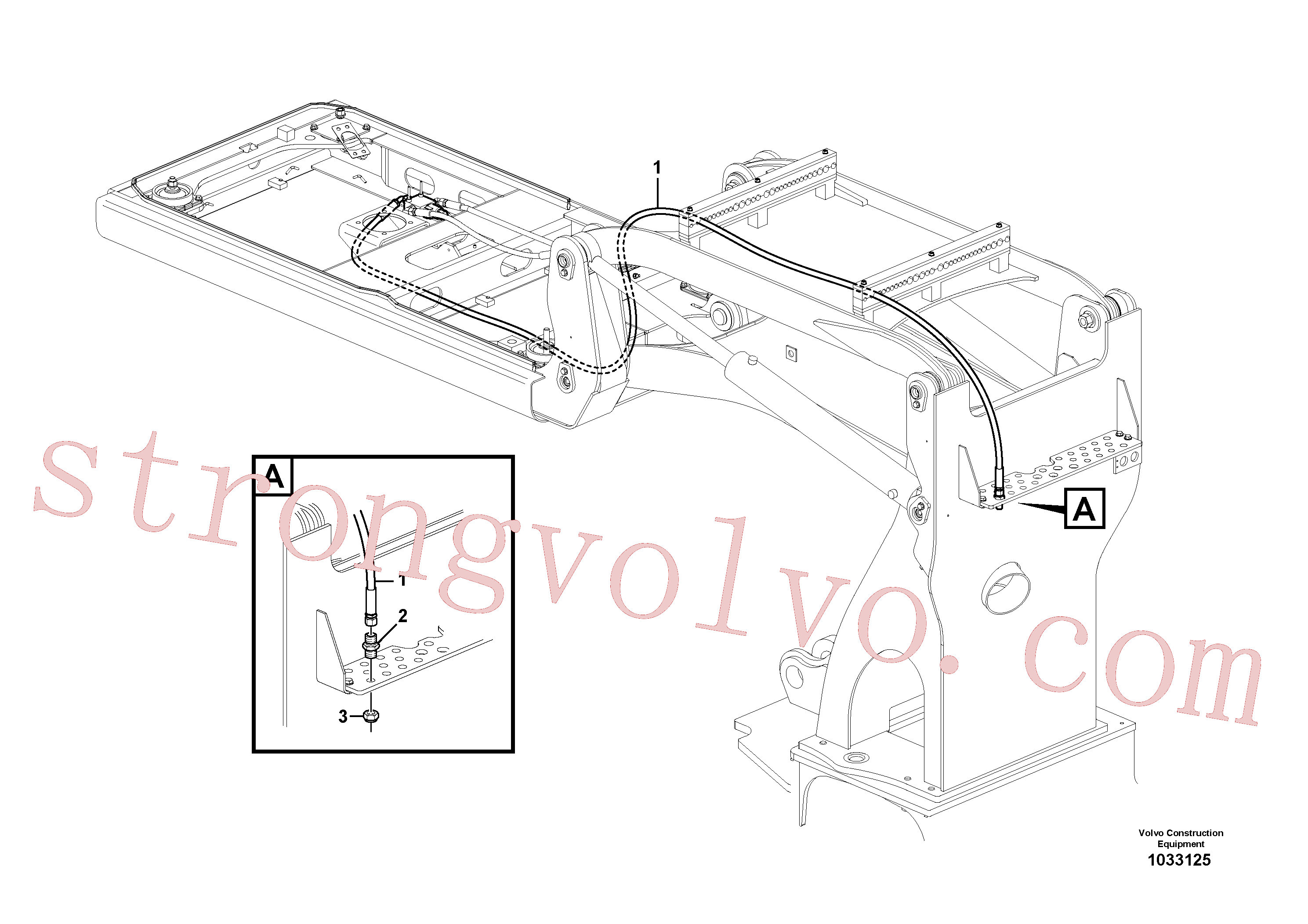 VOE936687 Volvo Válvulas do servo-sistema, cabina elevatória(1033125 Montagem)