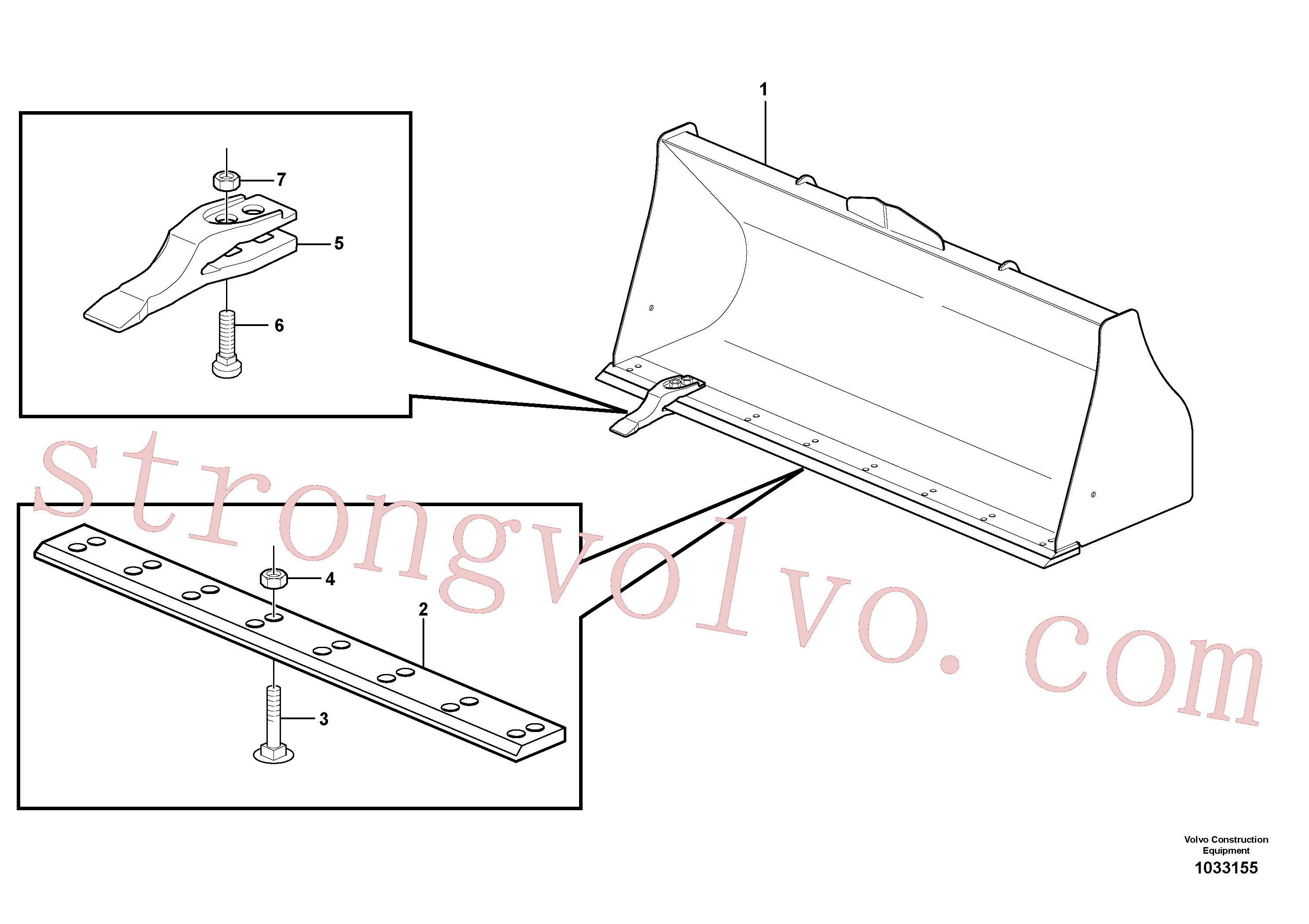 VOE11887529 Lâmina escavadeira Inscreva-se para Volvo Acessórios para escavadeira