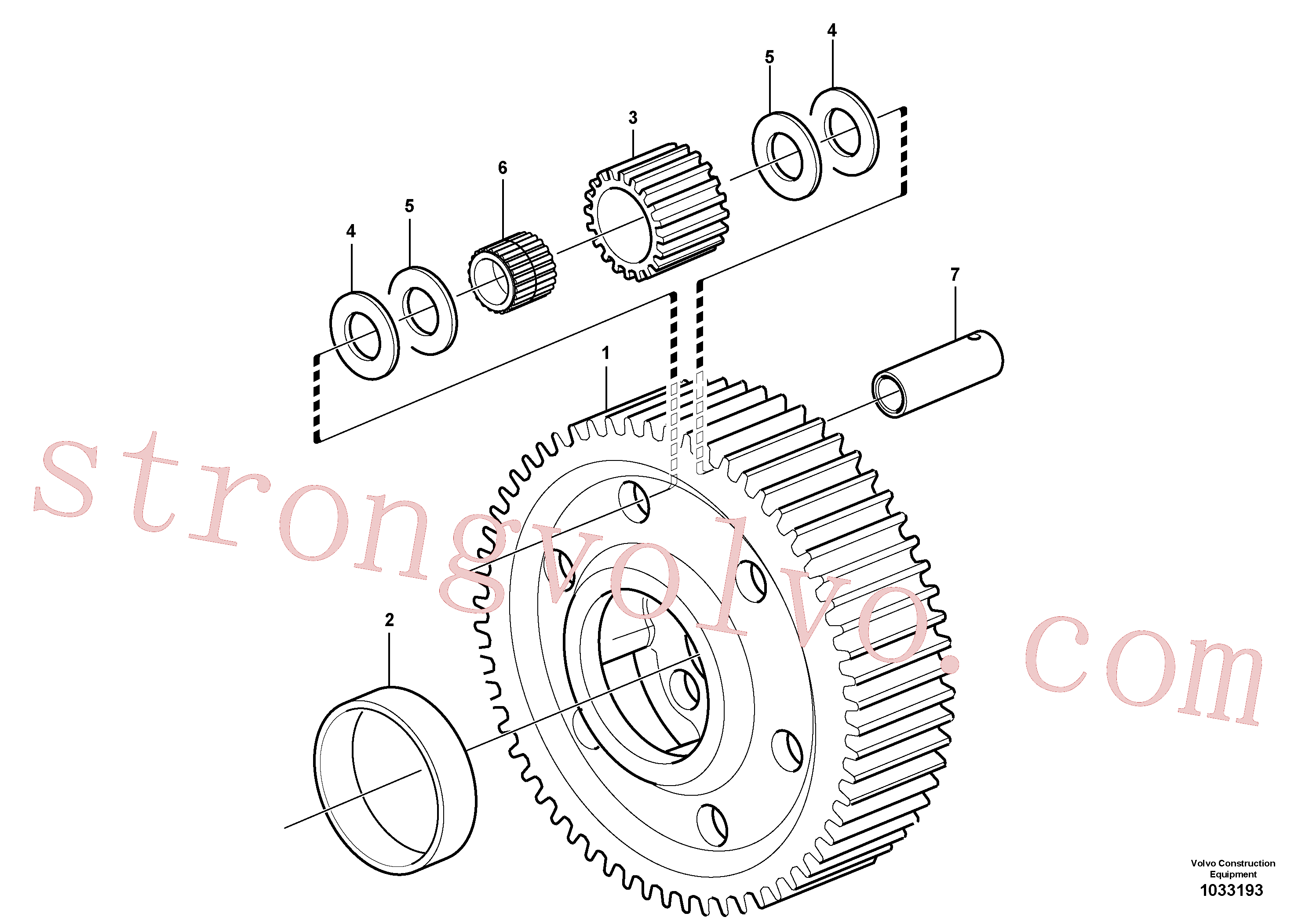 VOE11036935 Pivot Pin Inscreva-se para Volvo Acessórios para escavadeira
