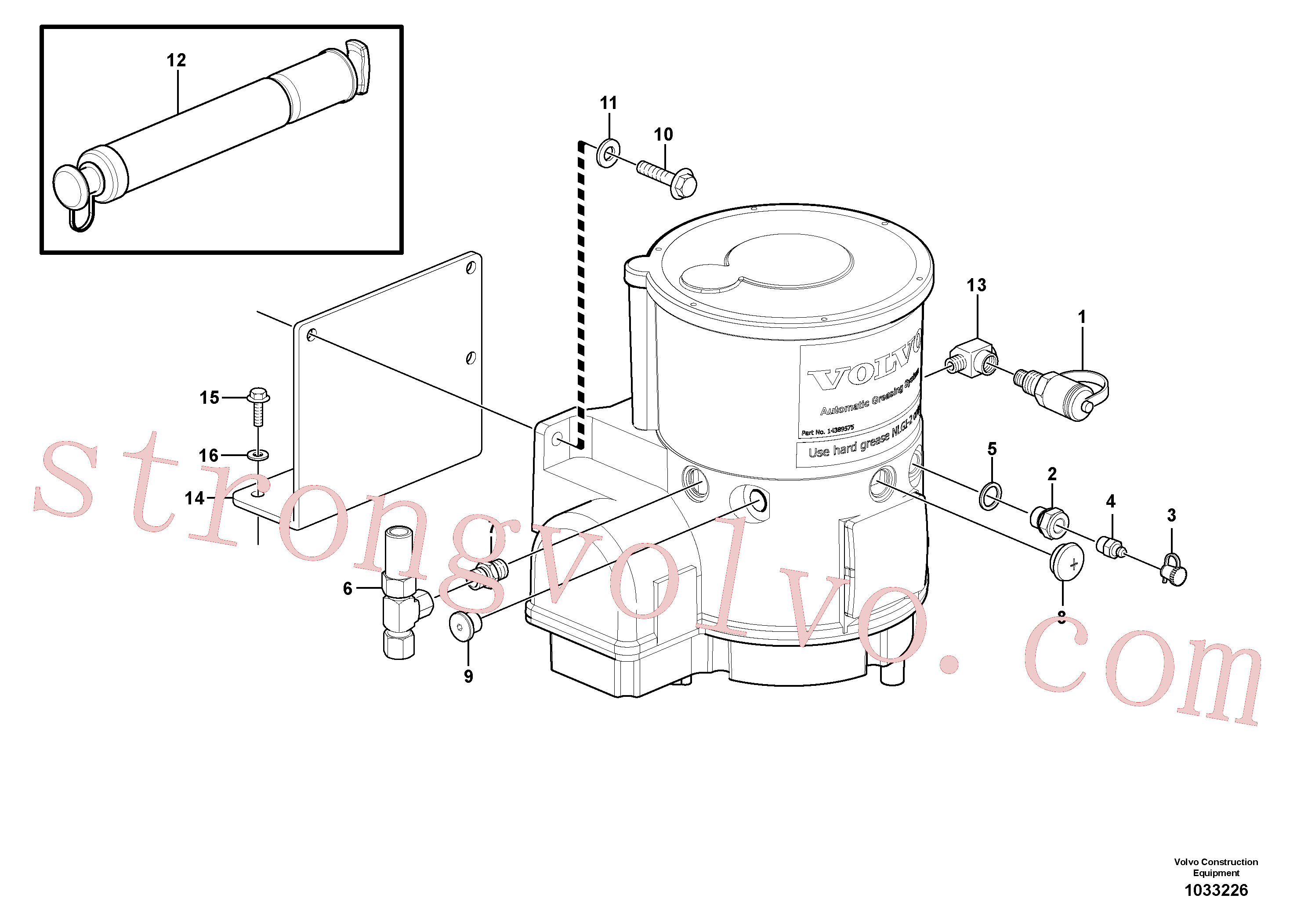 China Made SA9415-11022 Bujão Volvo Acessórios para escavadeira