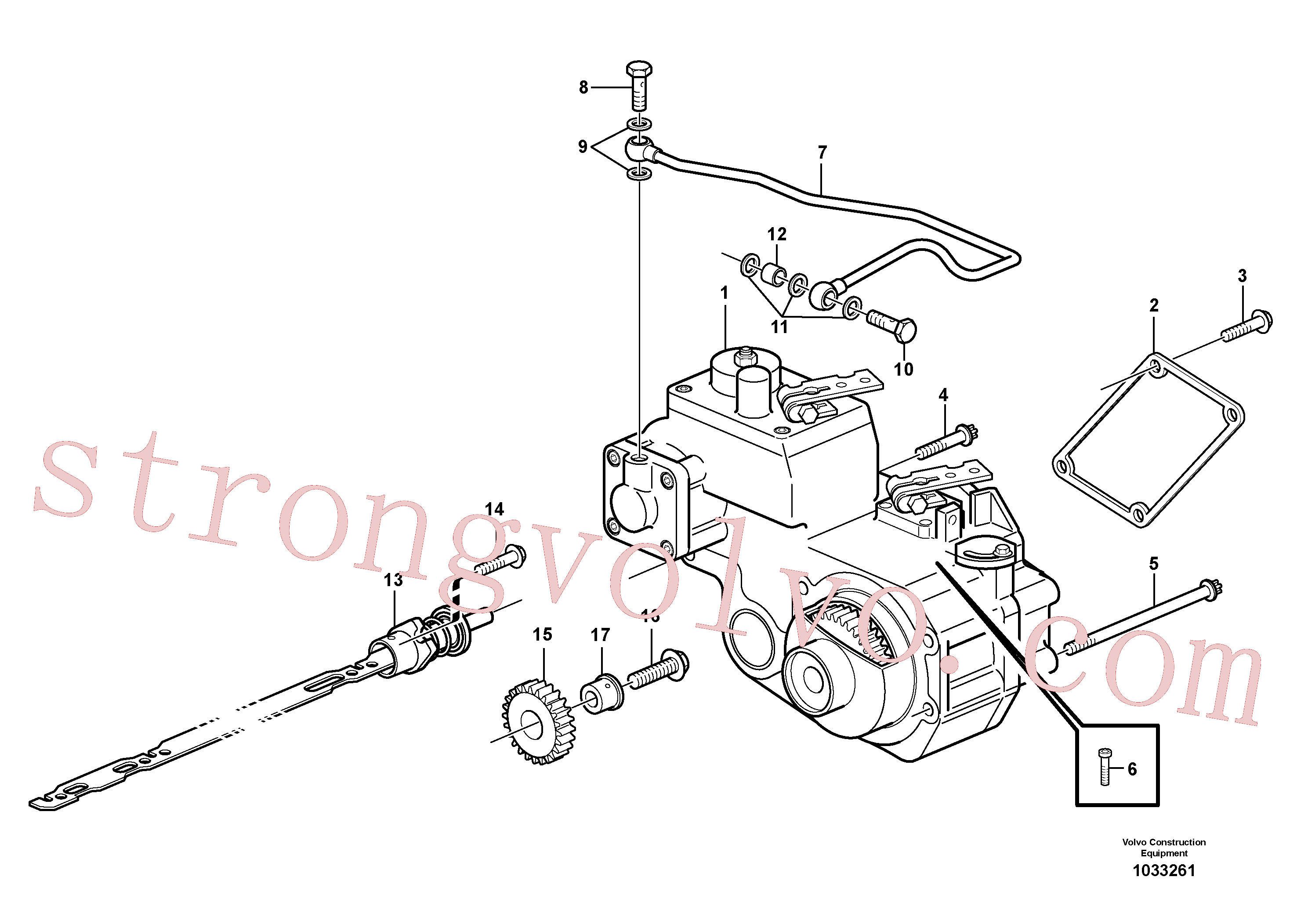 VOE20460289 Volvo Regulador(1033261 Montagem)