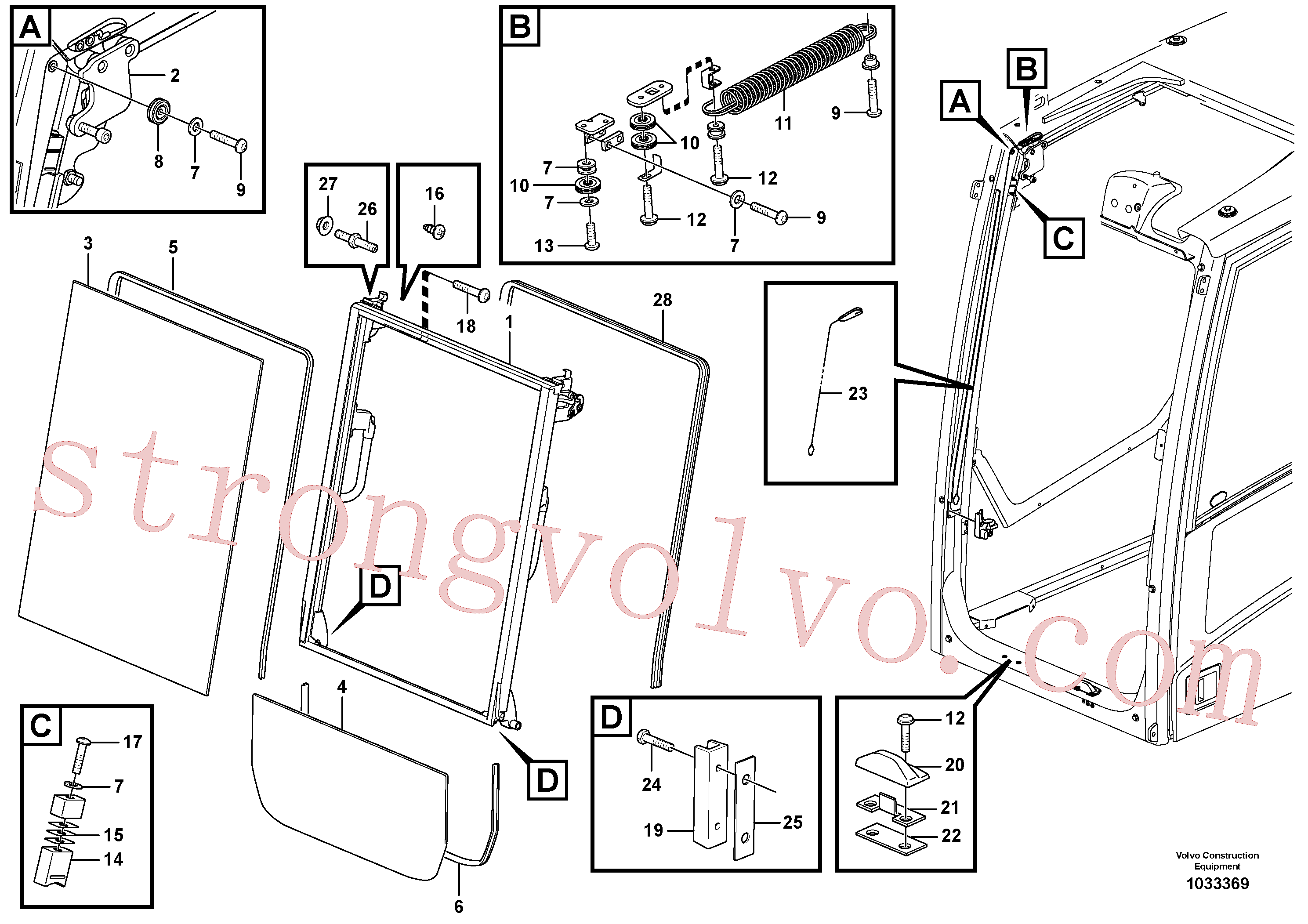 VOE13972081 Volvo Janela dianteira(1033369 Montagem)