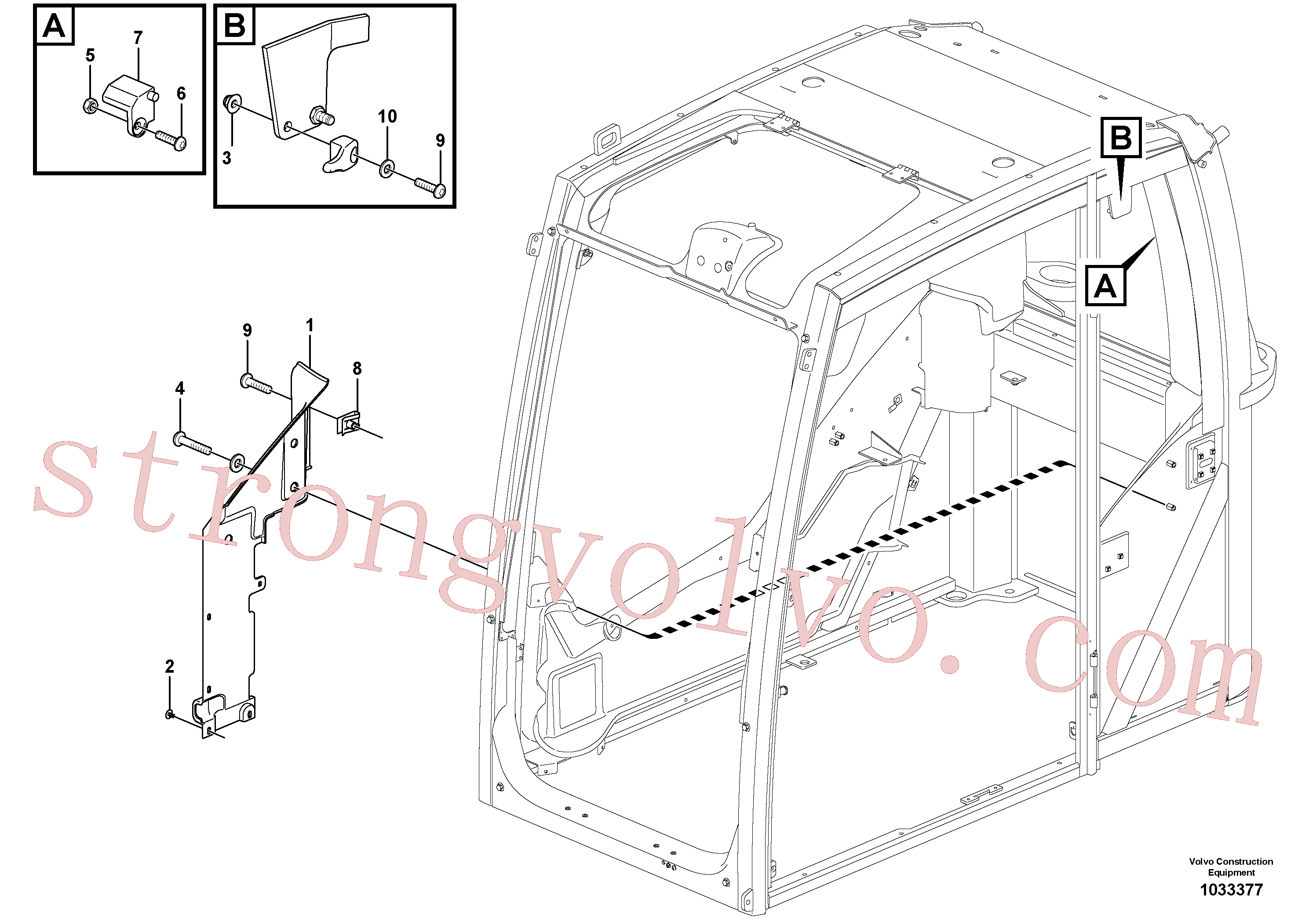 China Made VOE971309 Paraf soquete sext Volvo Acessórios para escavadeira