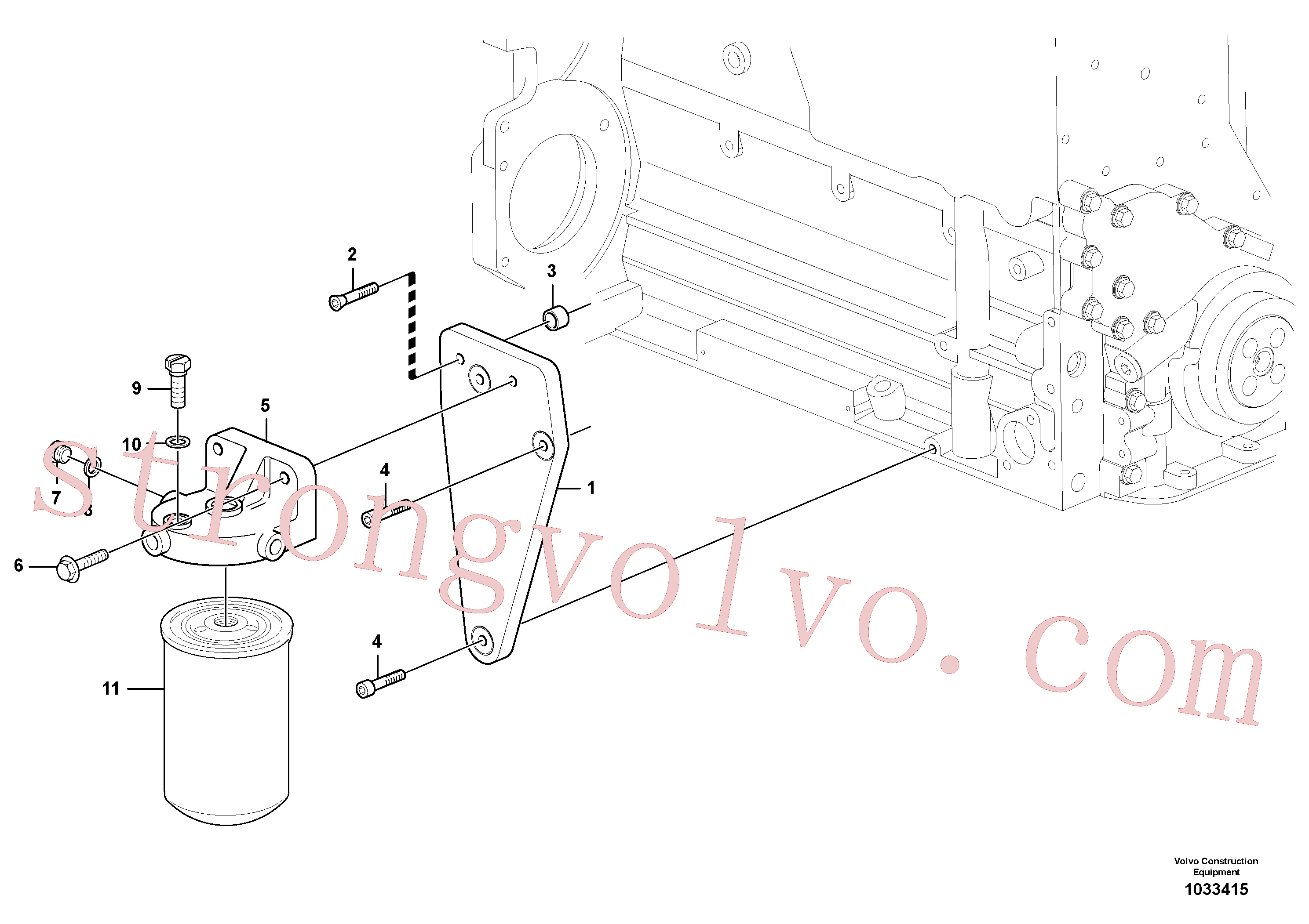 Volvo VOE20792132 Bujão Volvo Acessórios para escavadeira