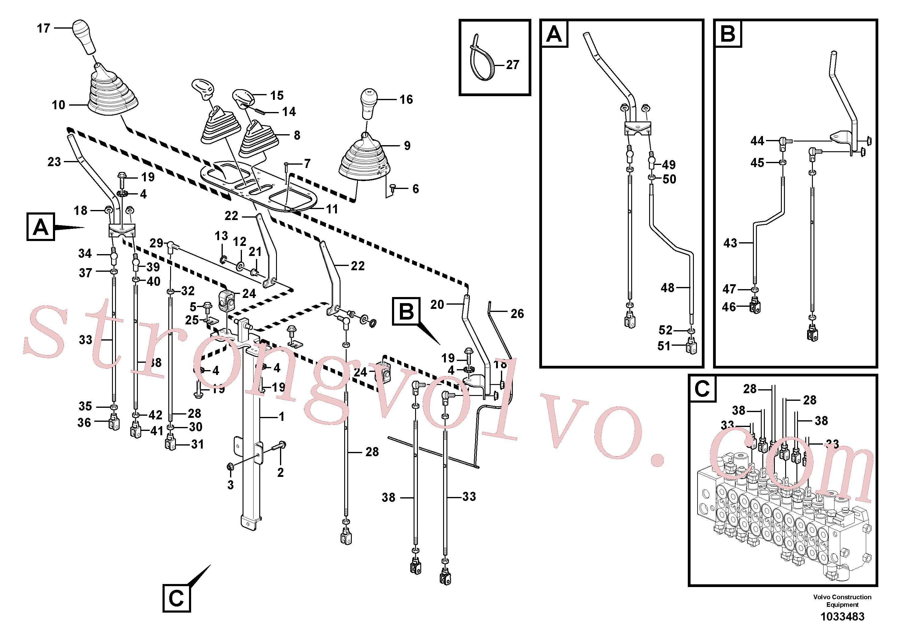 VOE967600 Volvo Comandos(1033483 Montagem)