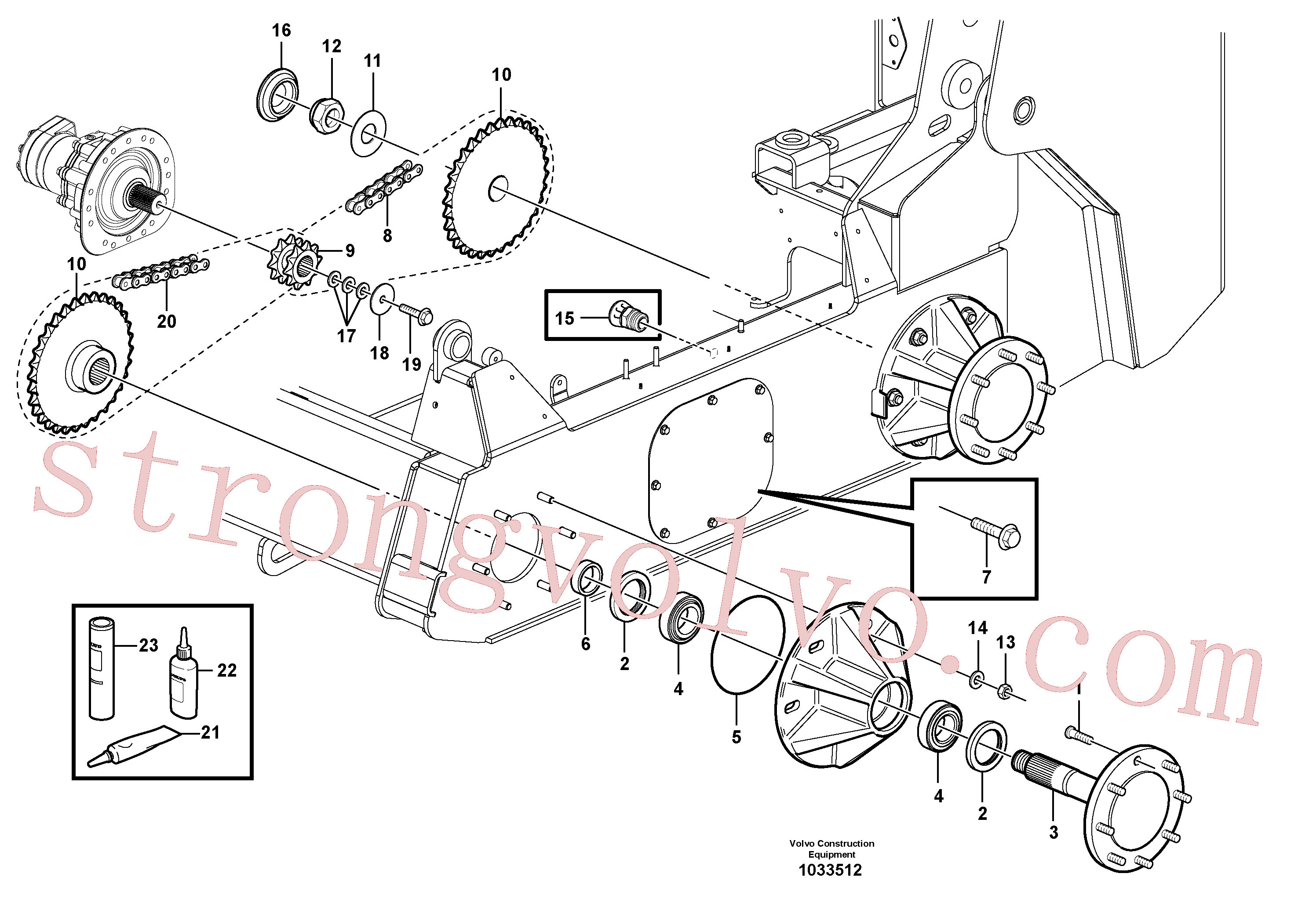 Volvo Acessórios para escavadeira VOE983534 Anel-o Acessórios