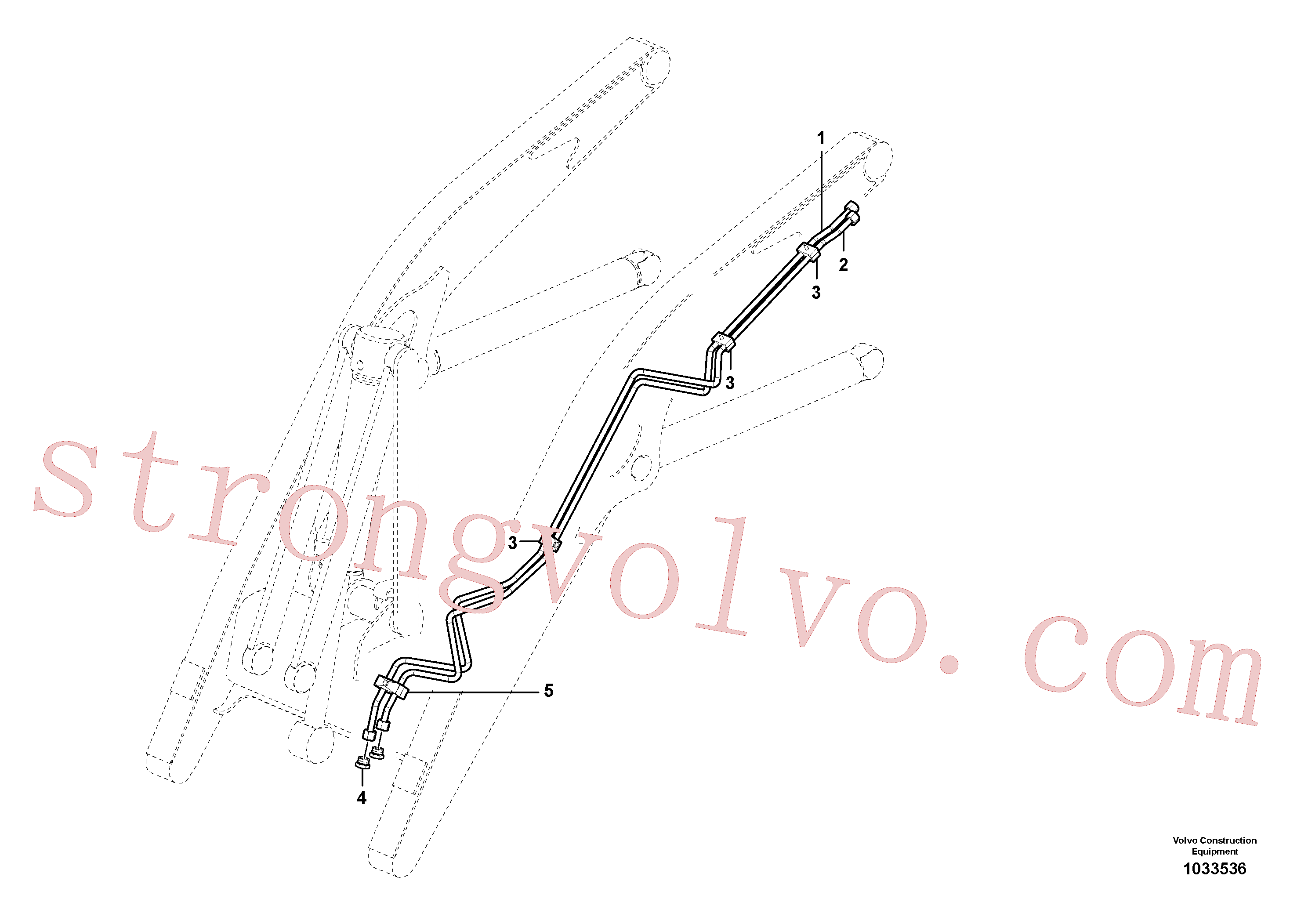 VOE935644 Volvo Sistema hidráulico, carregador(1033536 Montagem)