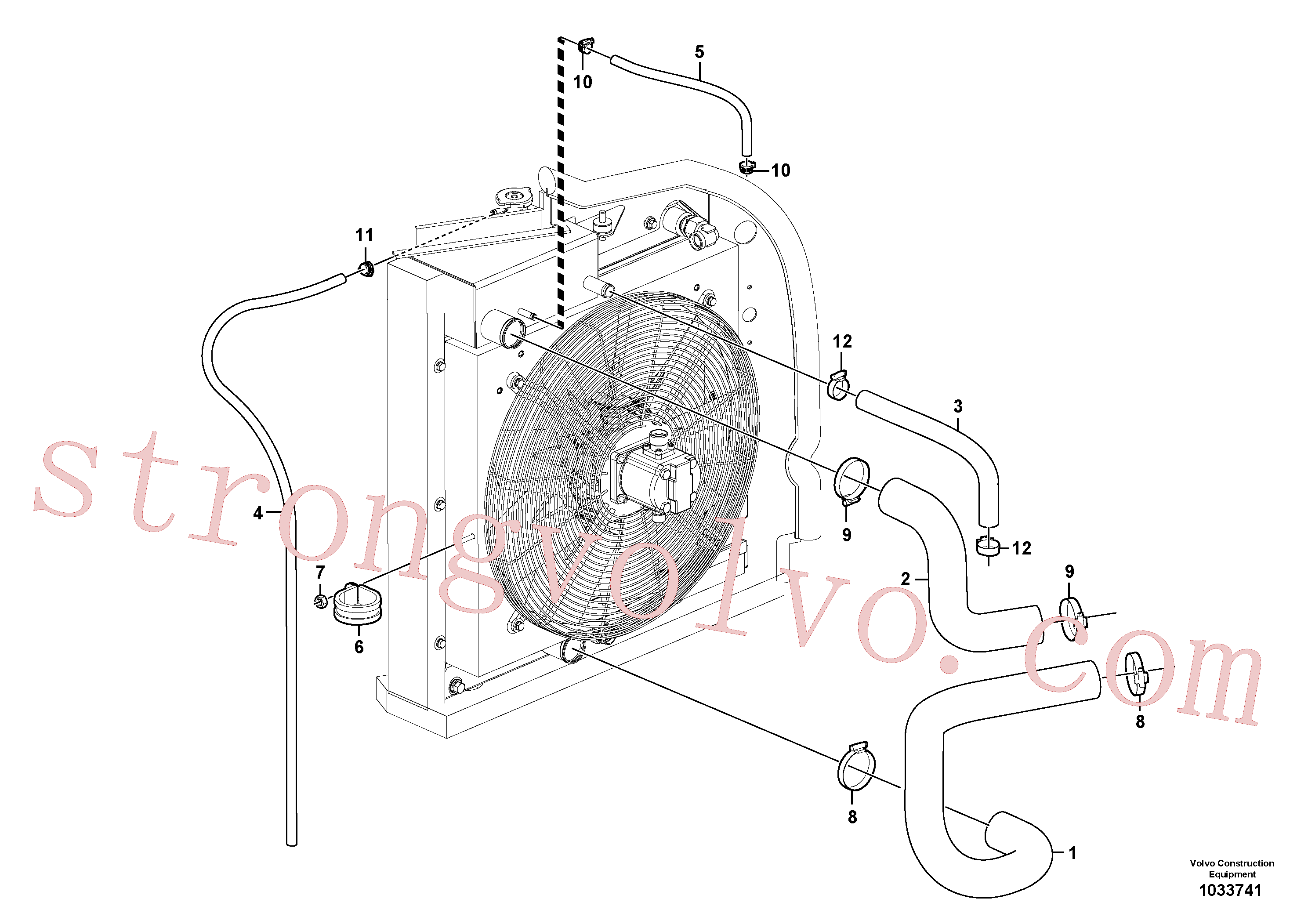 China Made VOE14371733 Braçadeira Volvo Acessórios para escavadeira