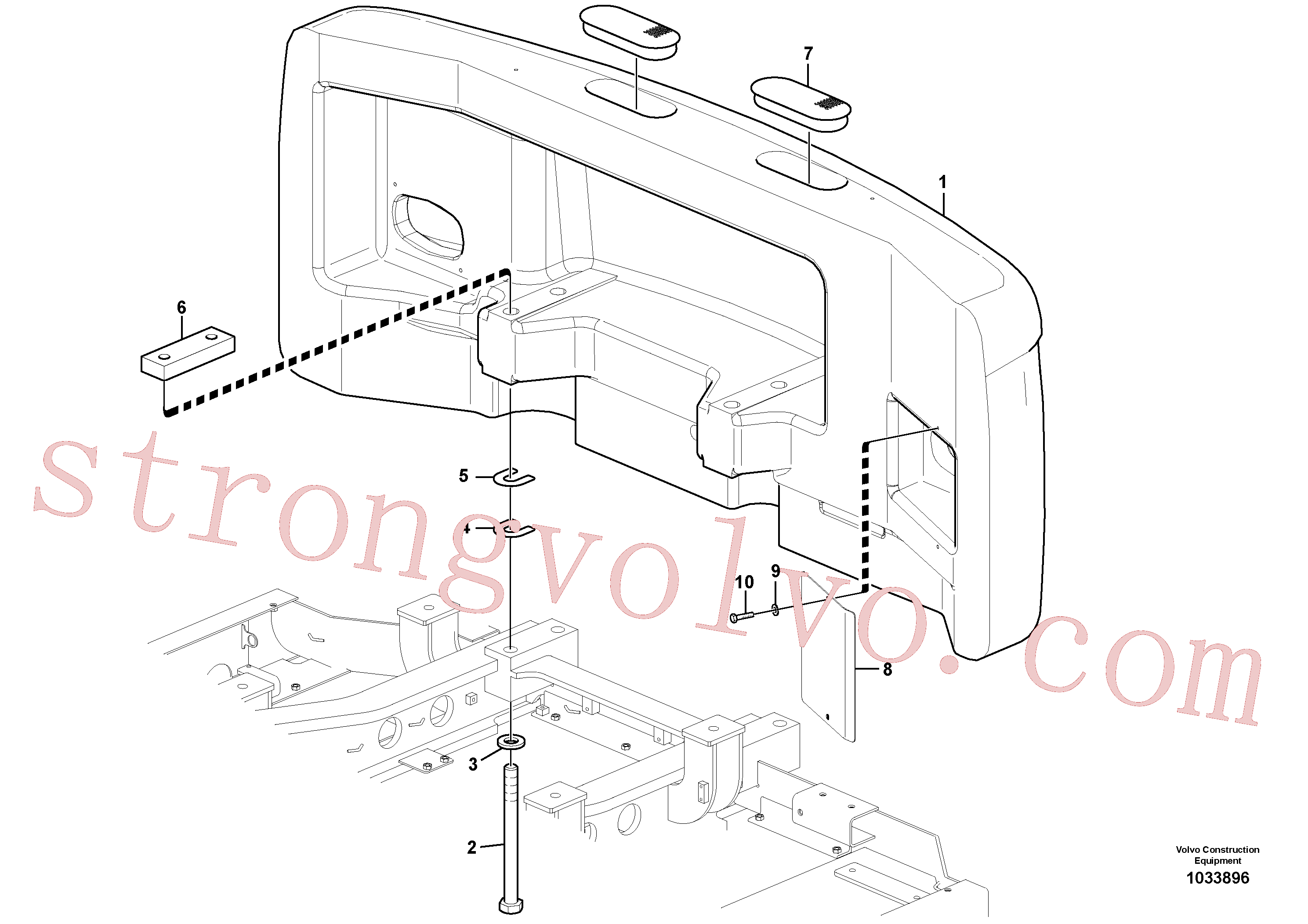 SA9211-30000 Volvo Contrapesos(1033896 Montagem)
