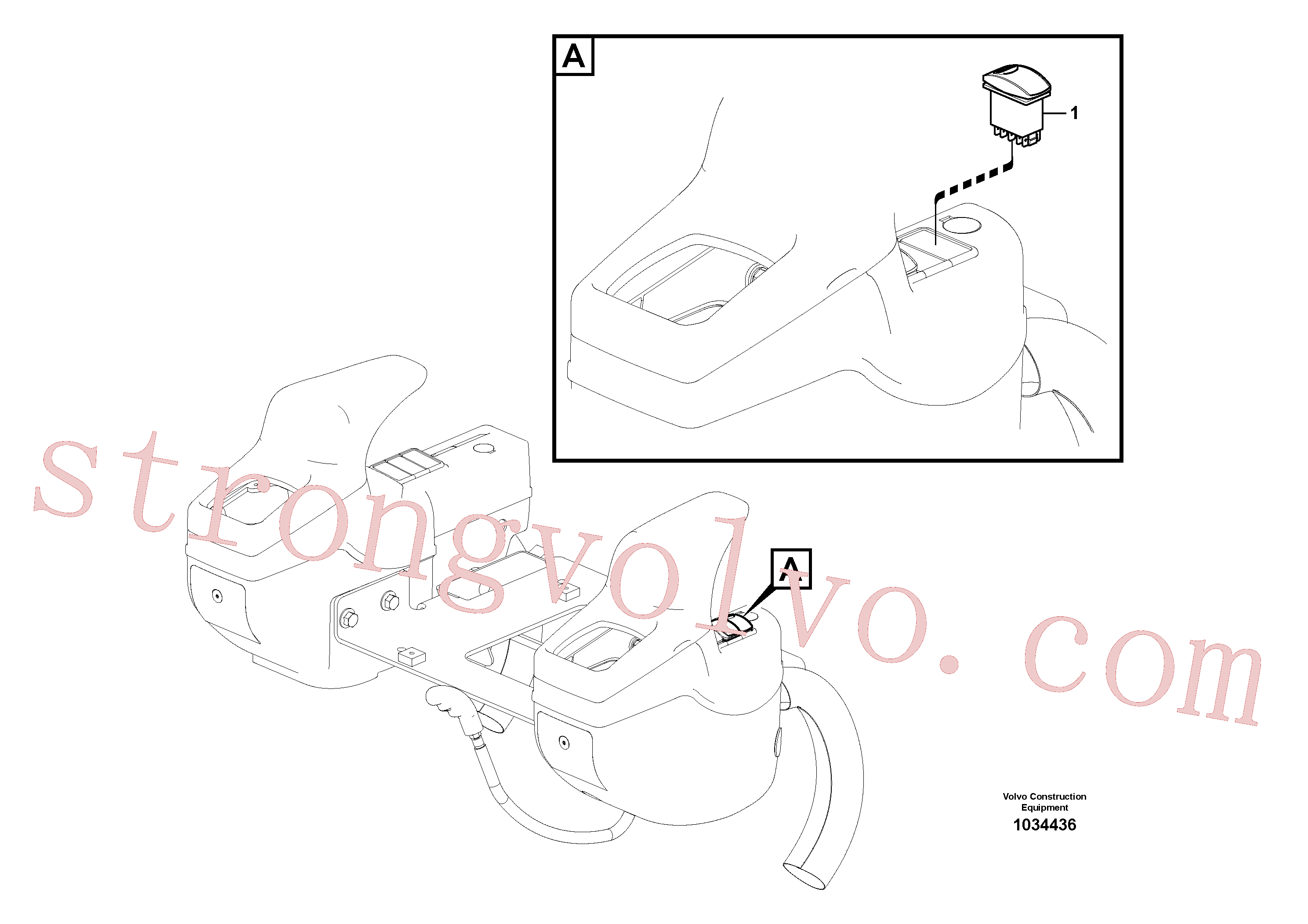 VOE70377107 Interruptor Volvo escavadeira