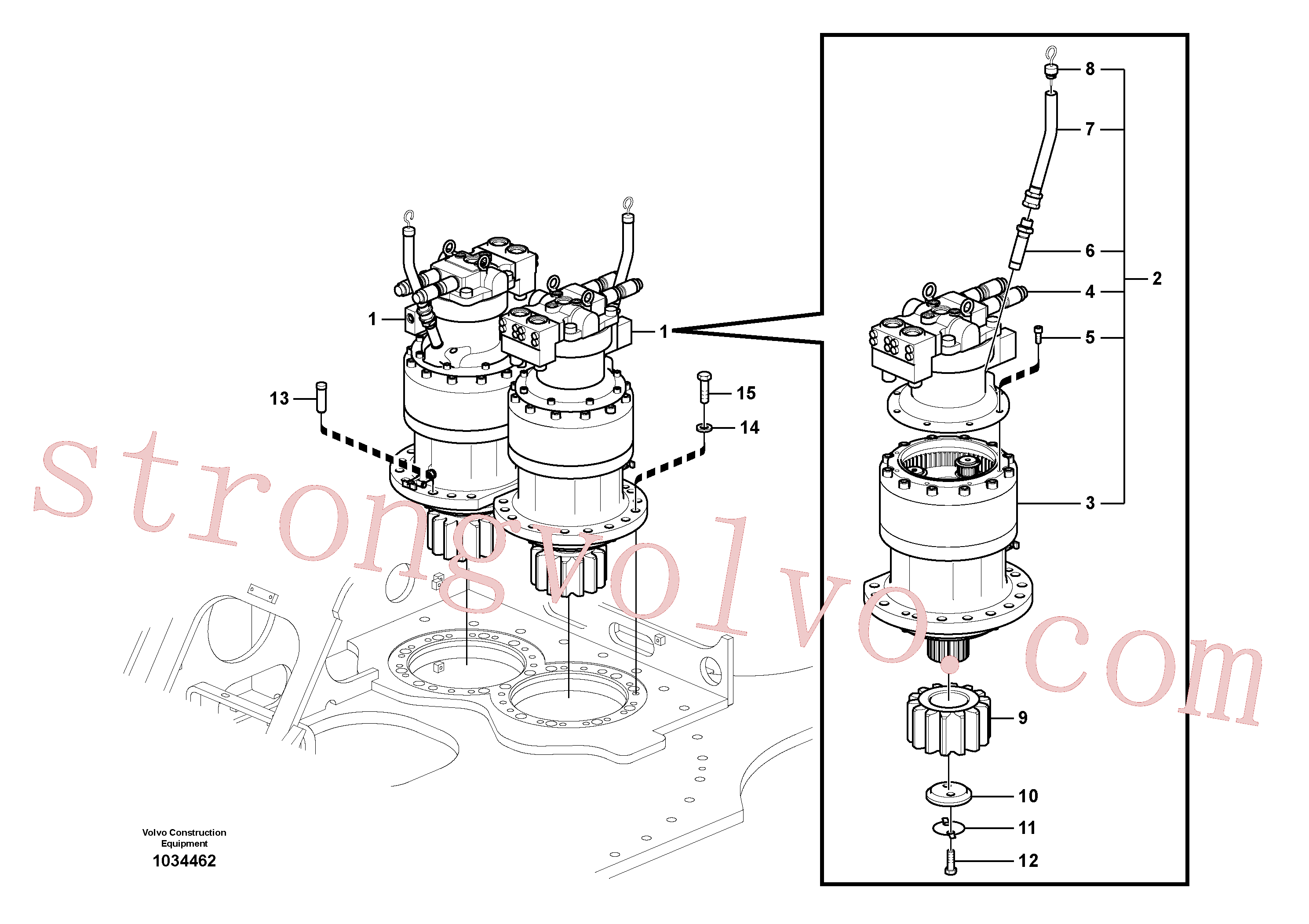 Volvo Montagem VOE14571628 Unidade propulsora Acessórios