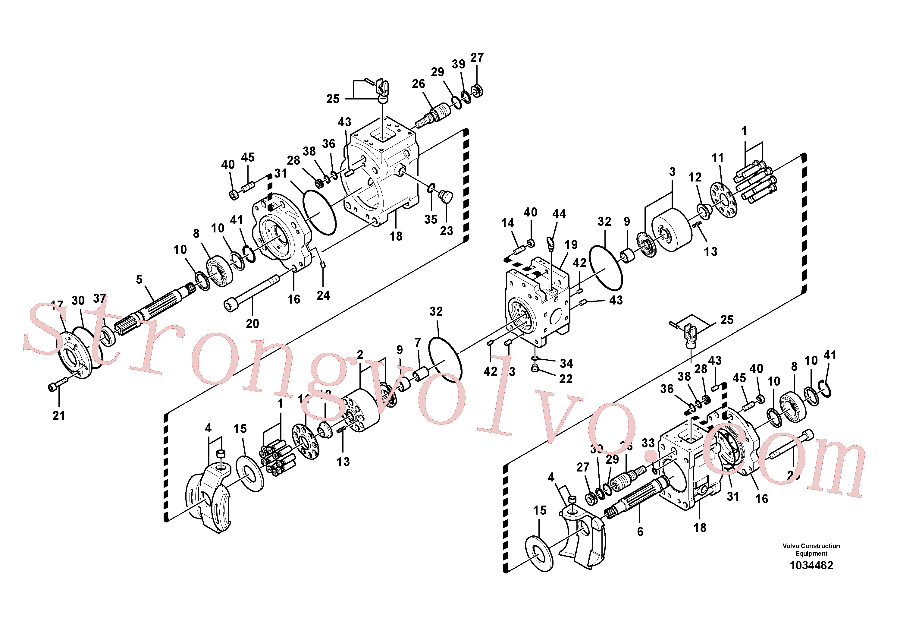 SA8230-09400 Volvo Bomba hidráulica(1034482 Montagem)