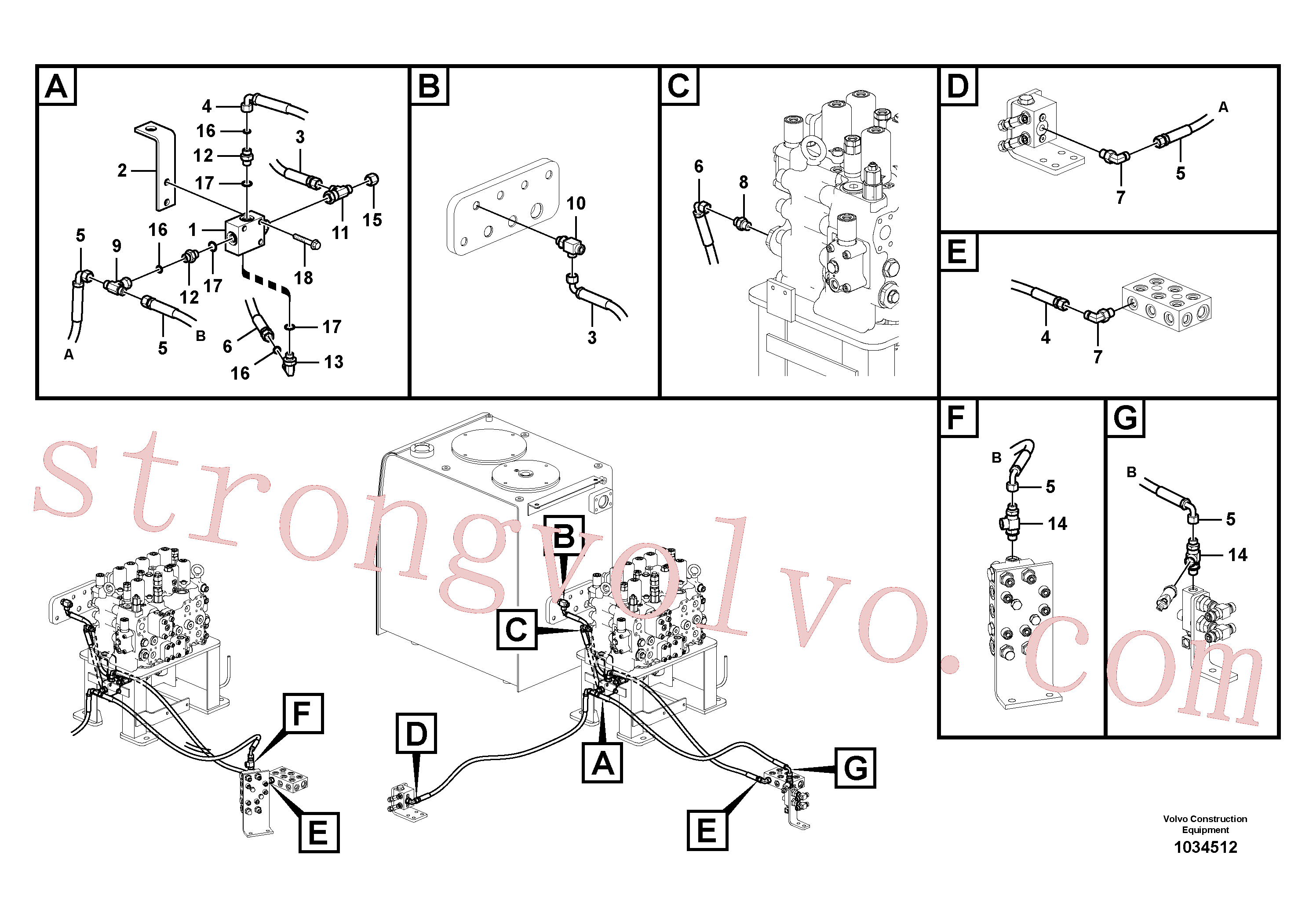 Volvo Acessórios para escavadeira VOE14549328 Niple Acessórios
