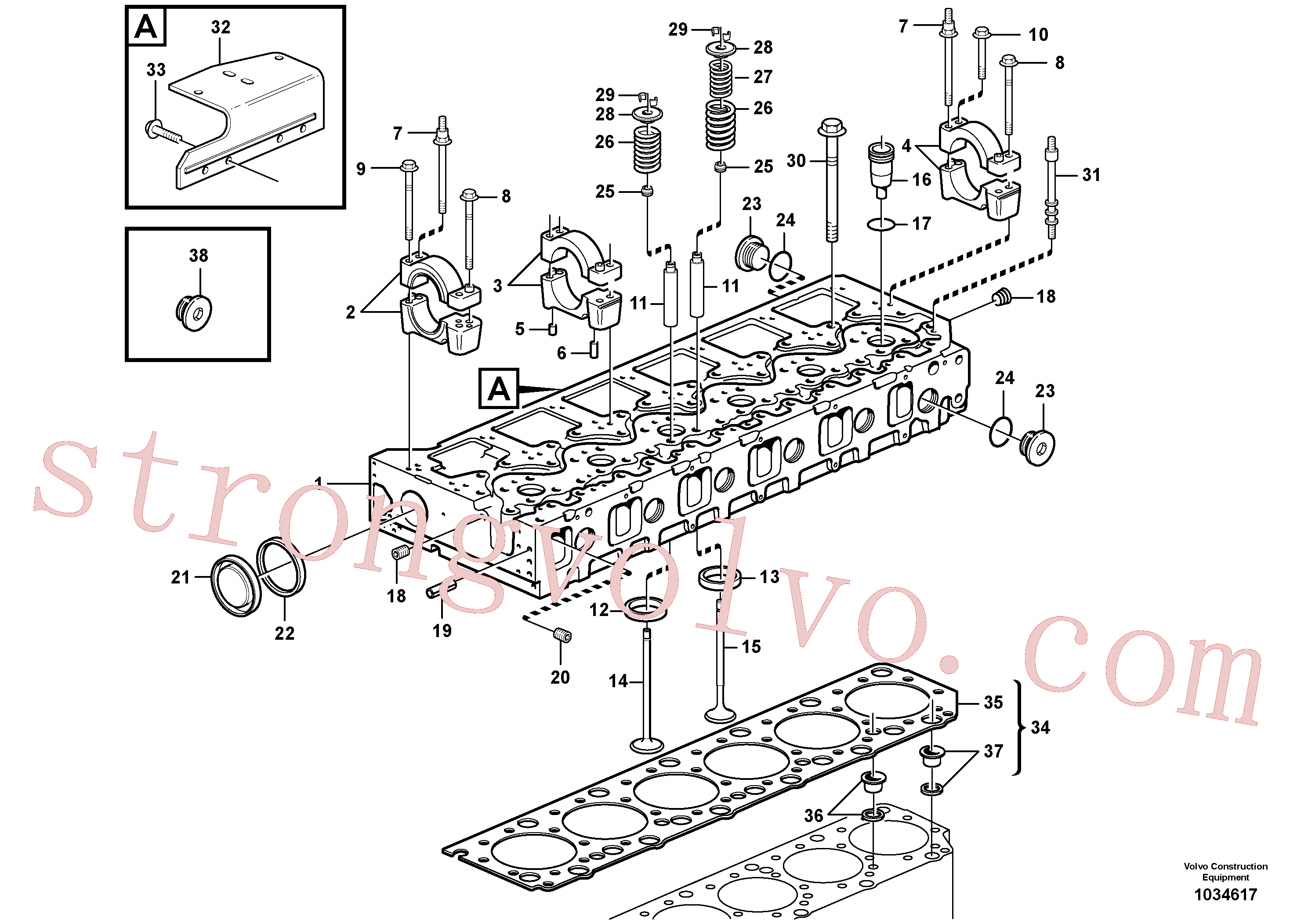 VOE990830 Tampão Volvo escavadeira