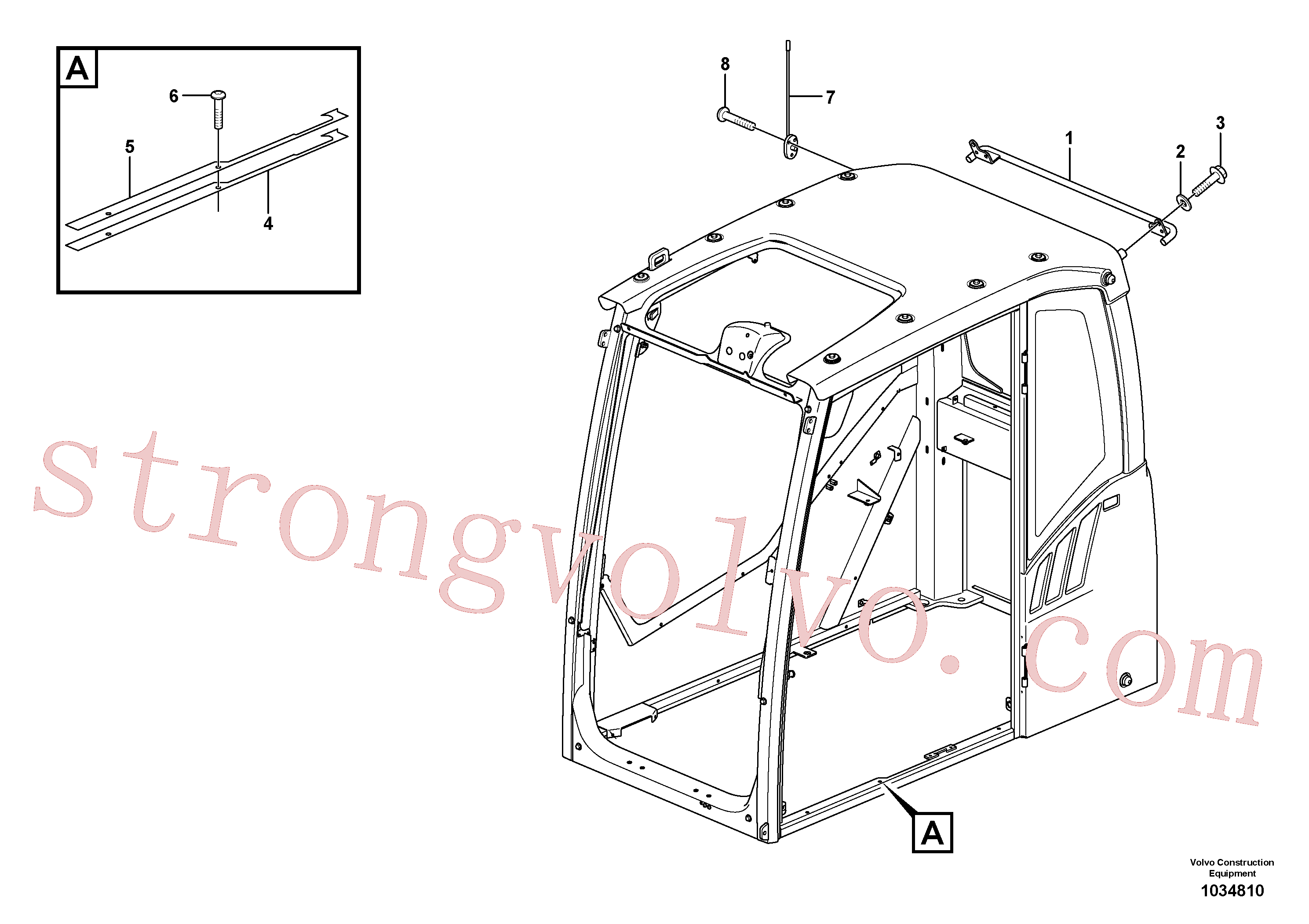 VOE13930908 Volvo Cabina do operador(1034810 Montagem)