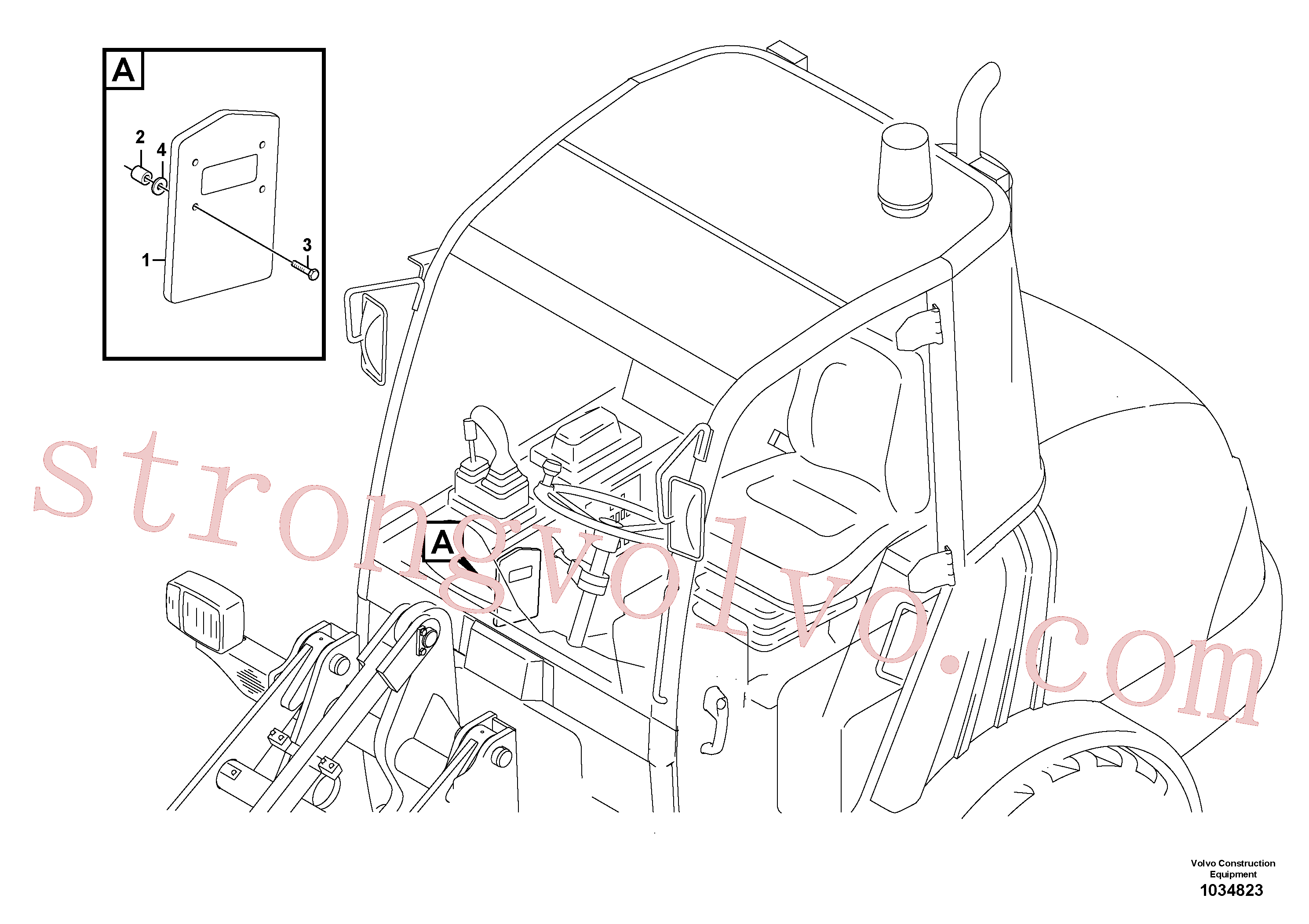 VOE60113297 Volvo Equipamento interior, Armazenamento(1034823 Montagem)