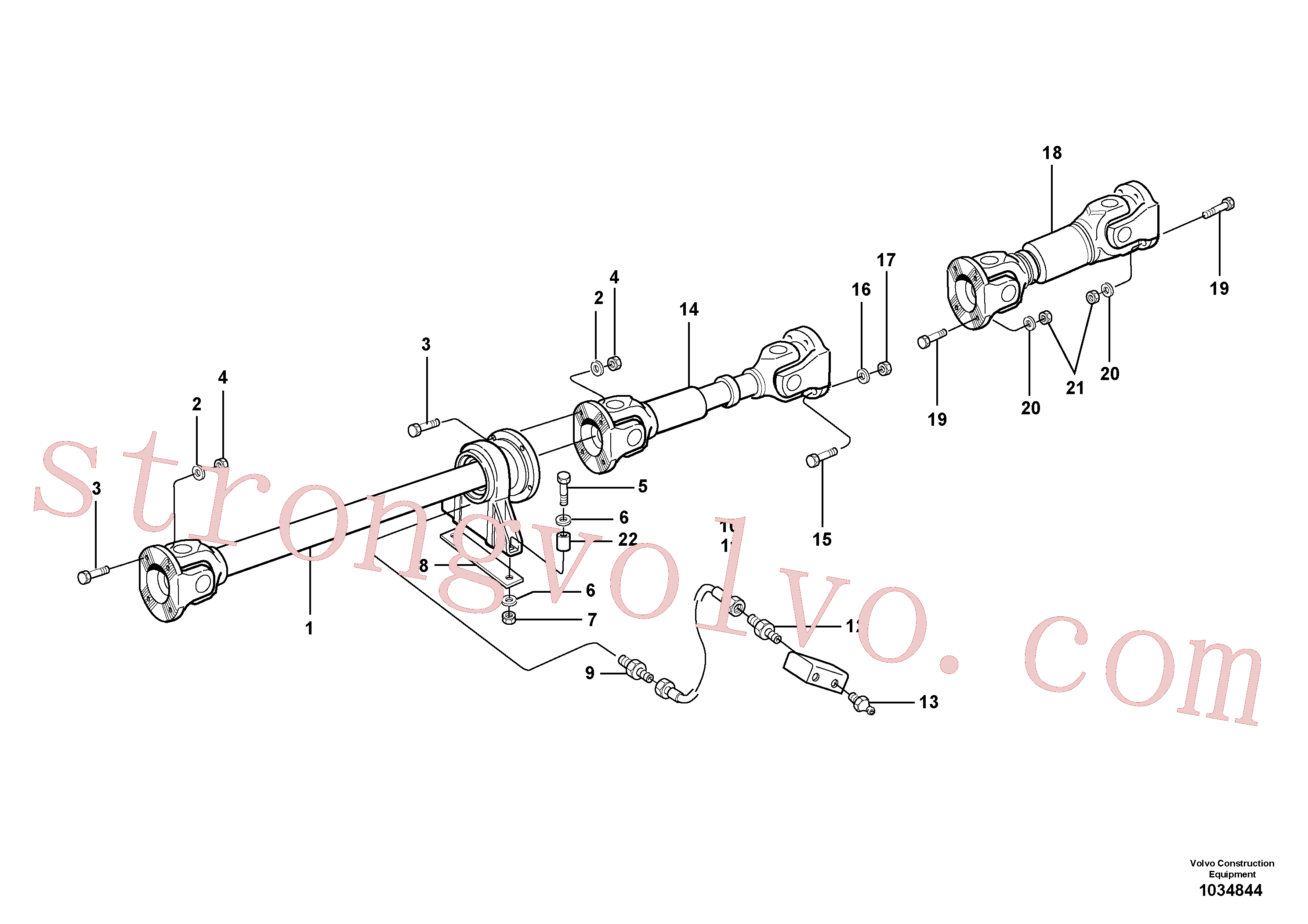 SA9211-14000 Volvo Veios propulsores com acessórios(1034844 Montagem)