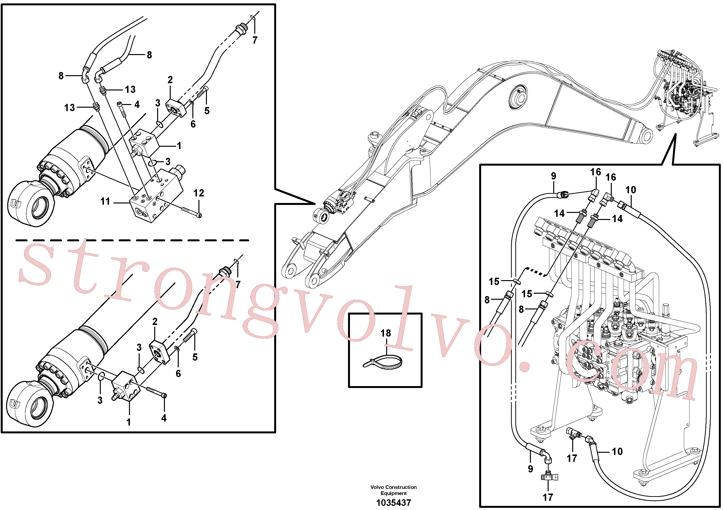 Atacado VOE11706482 Anel Volvo escavadeira