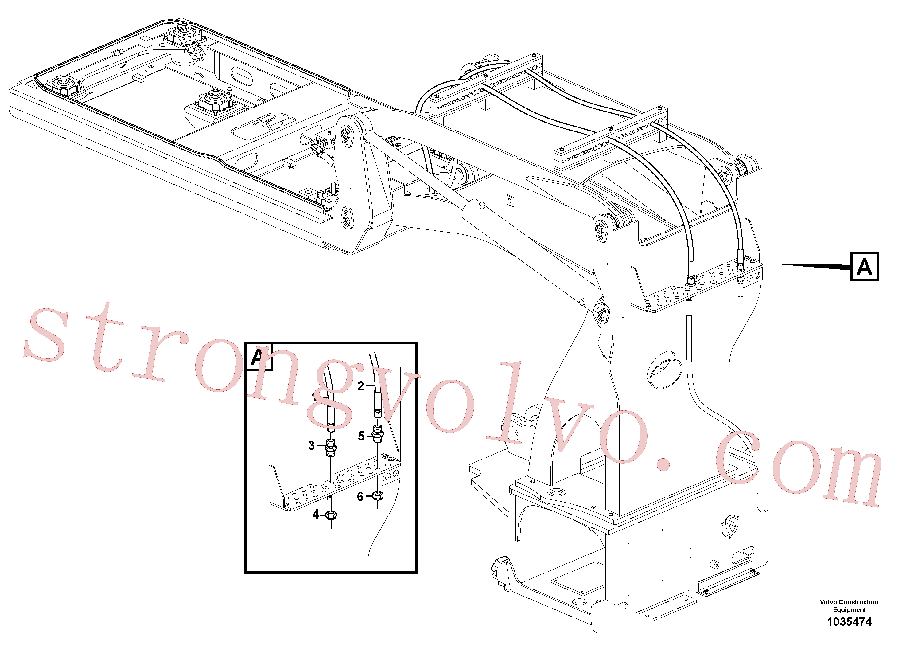 VOE13933922 Volvo Válvulas do servo-sistema, cabina elevatória(1035474 Montagem)