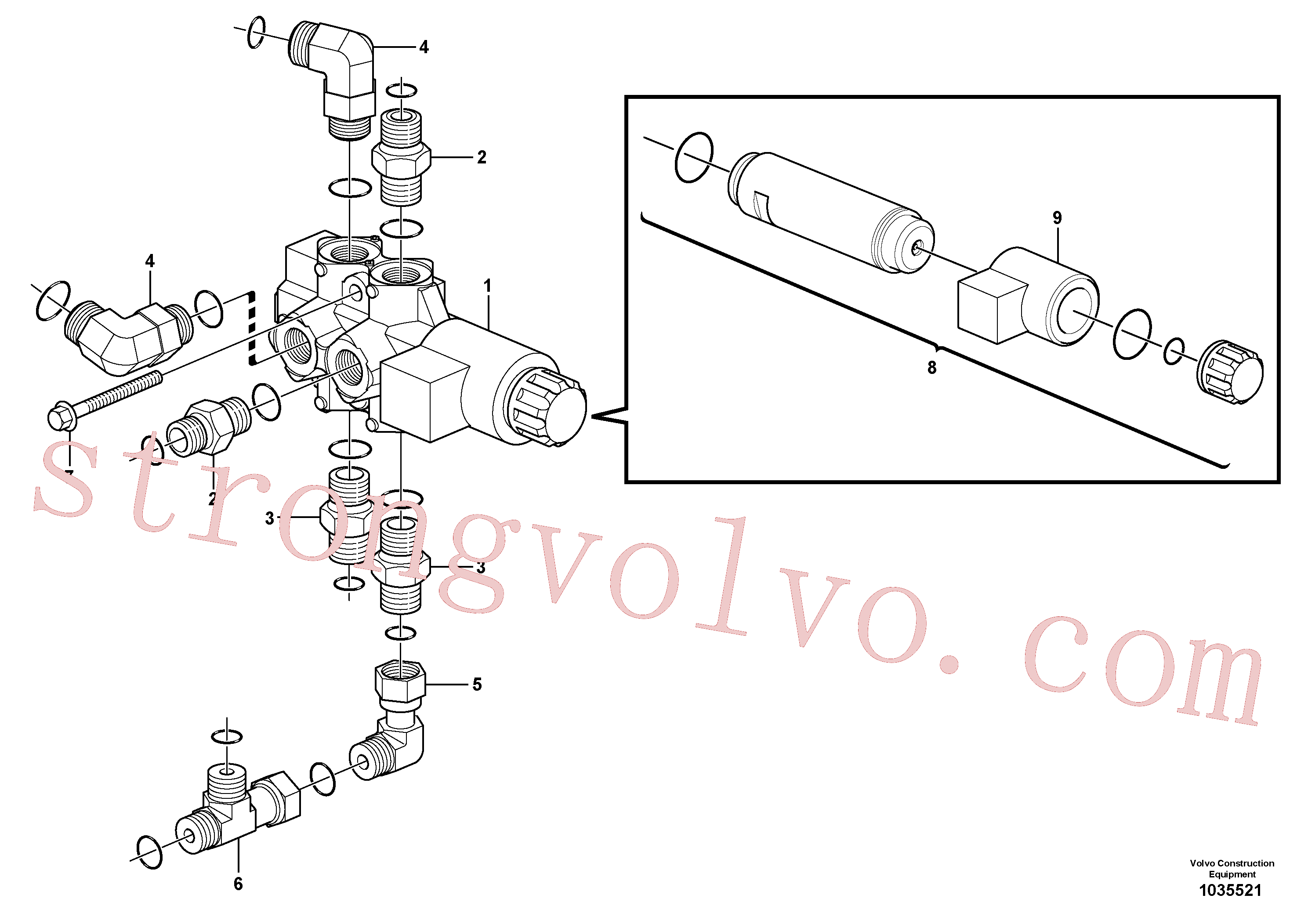 Volvo Montagem VOE11807716 Válvula hidráulica Acessórios