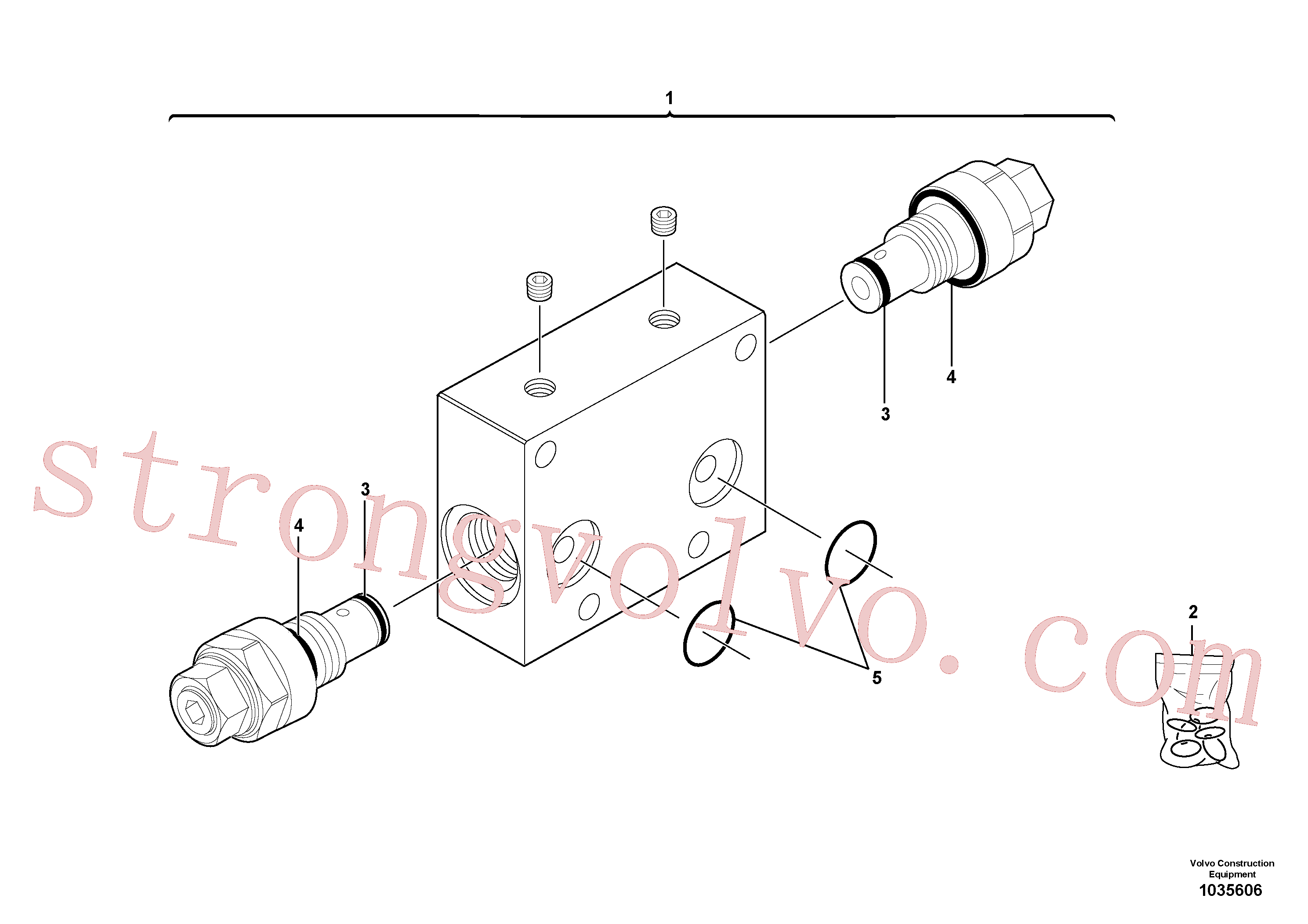 Atacado VOE15092839 Válvula de alívio Volvo escavadeira