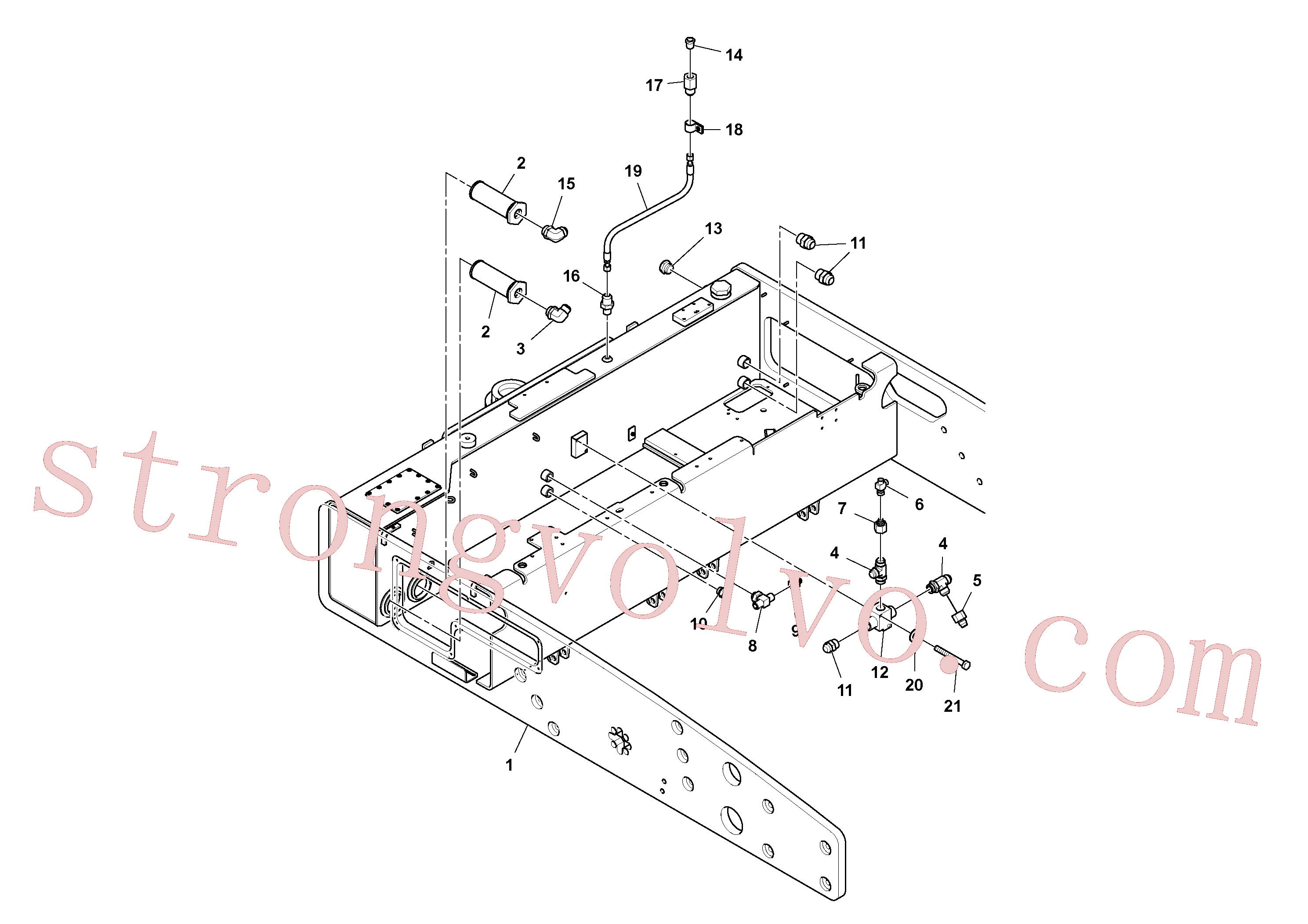 RM59991992 Volvo Conjunto da estrutura traseira(1035789 Montagem)