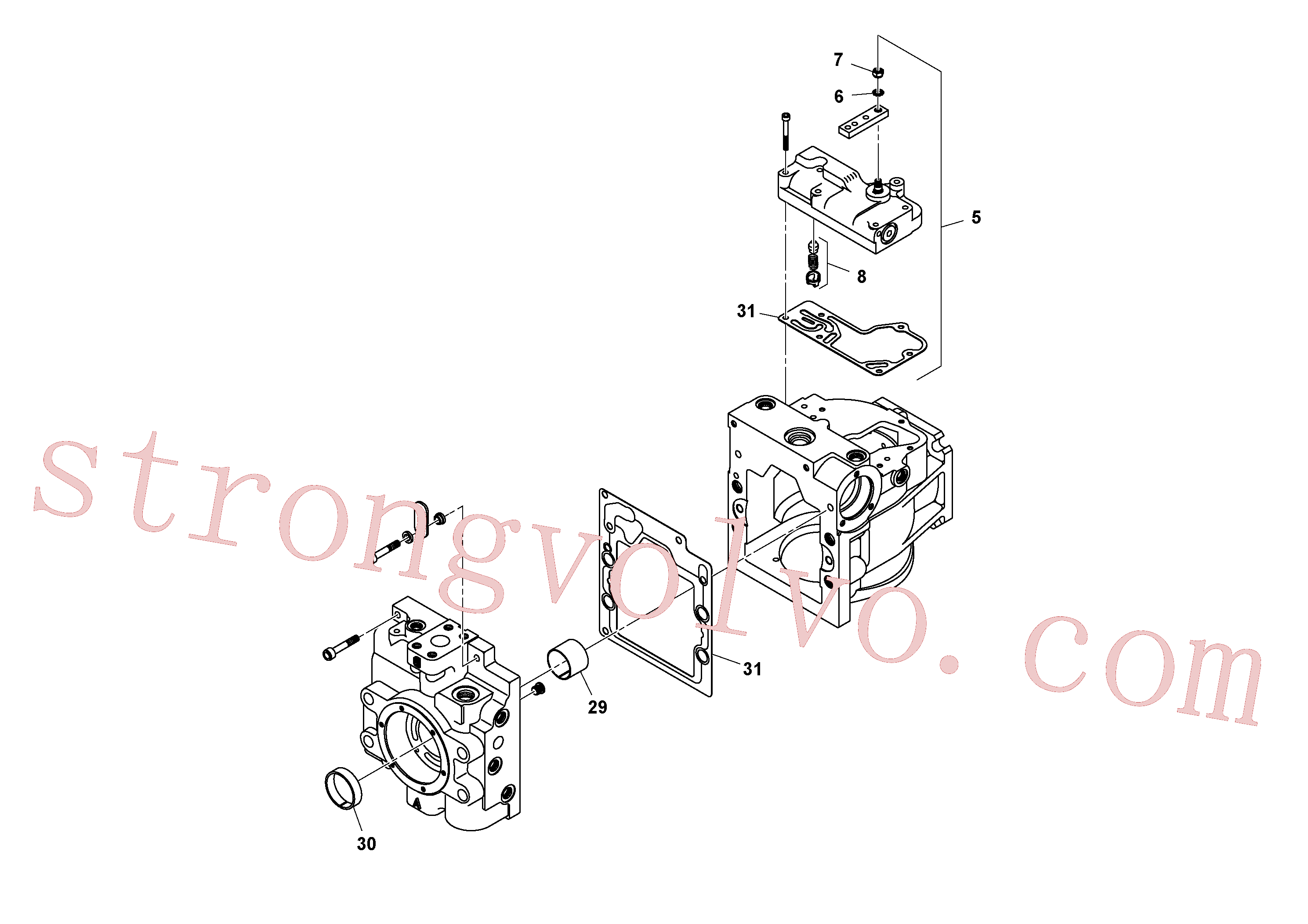 RM59360354 Volvo Bomba de propulsão(1035839 Montagem)