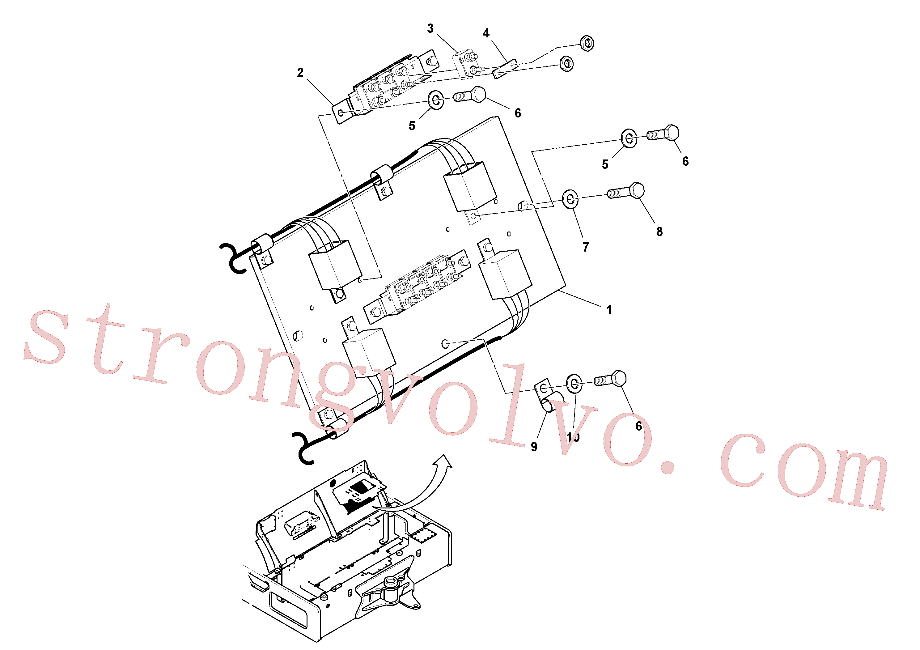 RM59117333 Volvo Conjunto do disjuntor - Luzes duplas HID(1035863 Montagem)