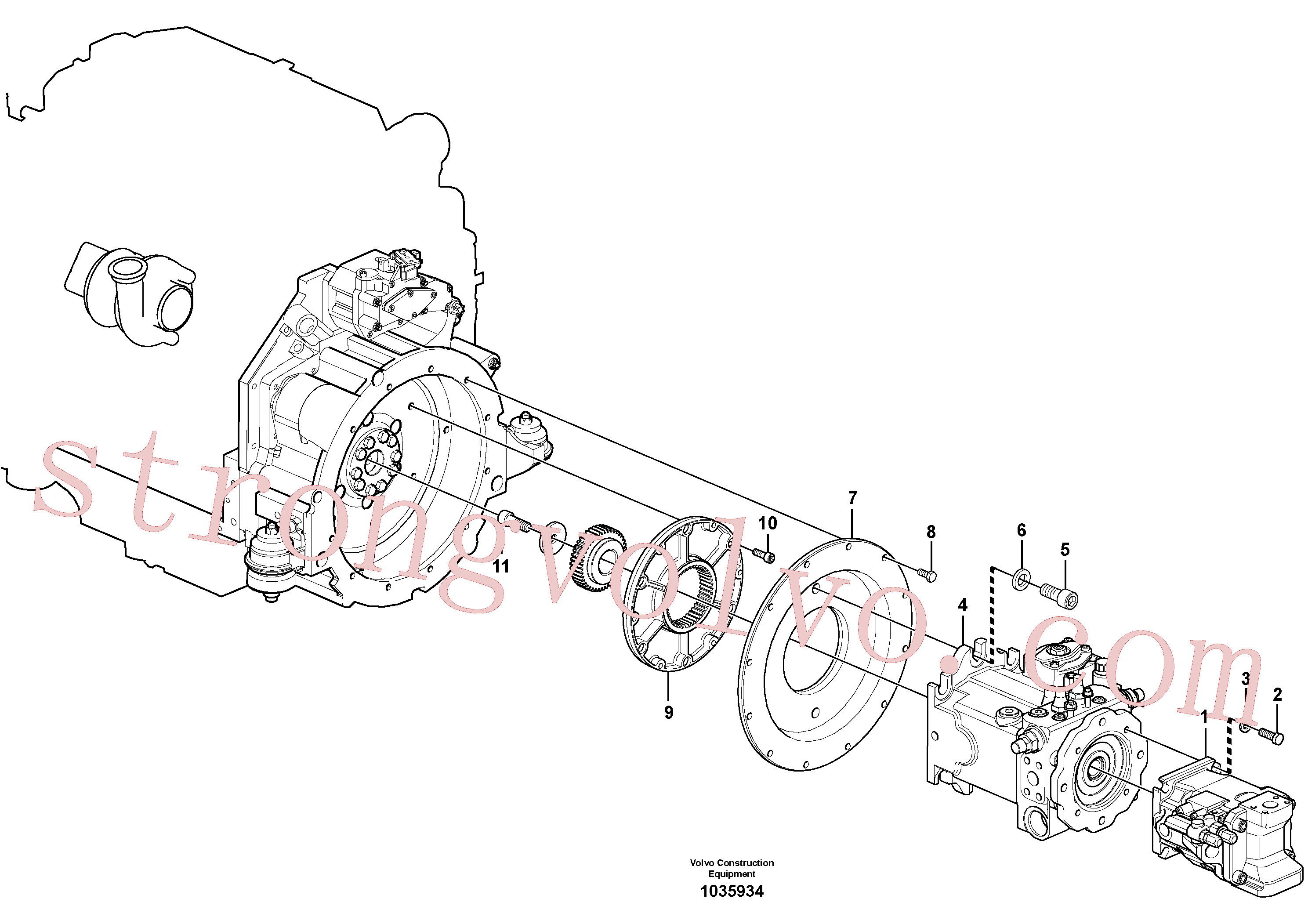 Volvo Montagem VOE984139 Parafuso soquete sext Acessórios
