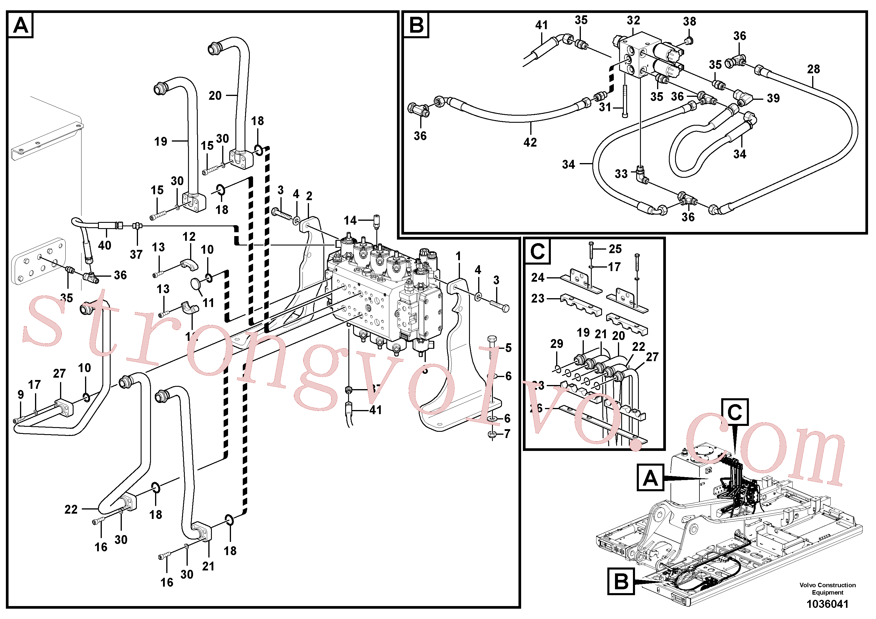 SA9011-21211 Volvo(1036041 Montagem)