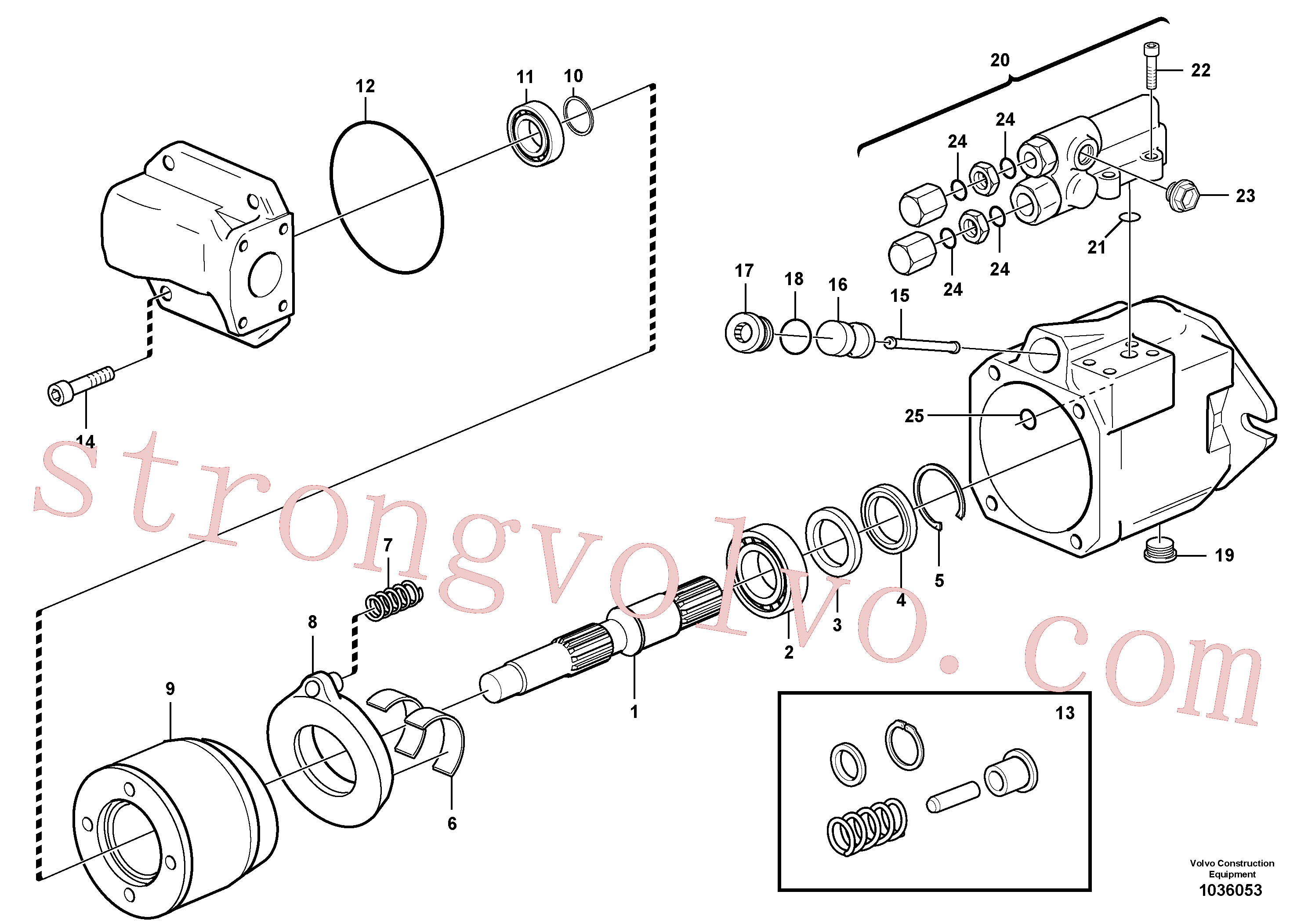 VOE11713272 Volvo Bomba hidráulica(1036053 Montagem)