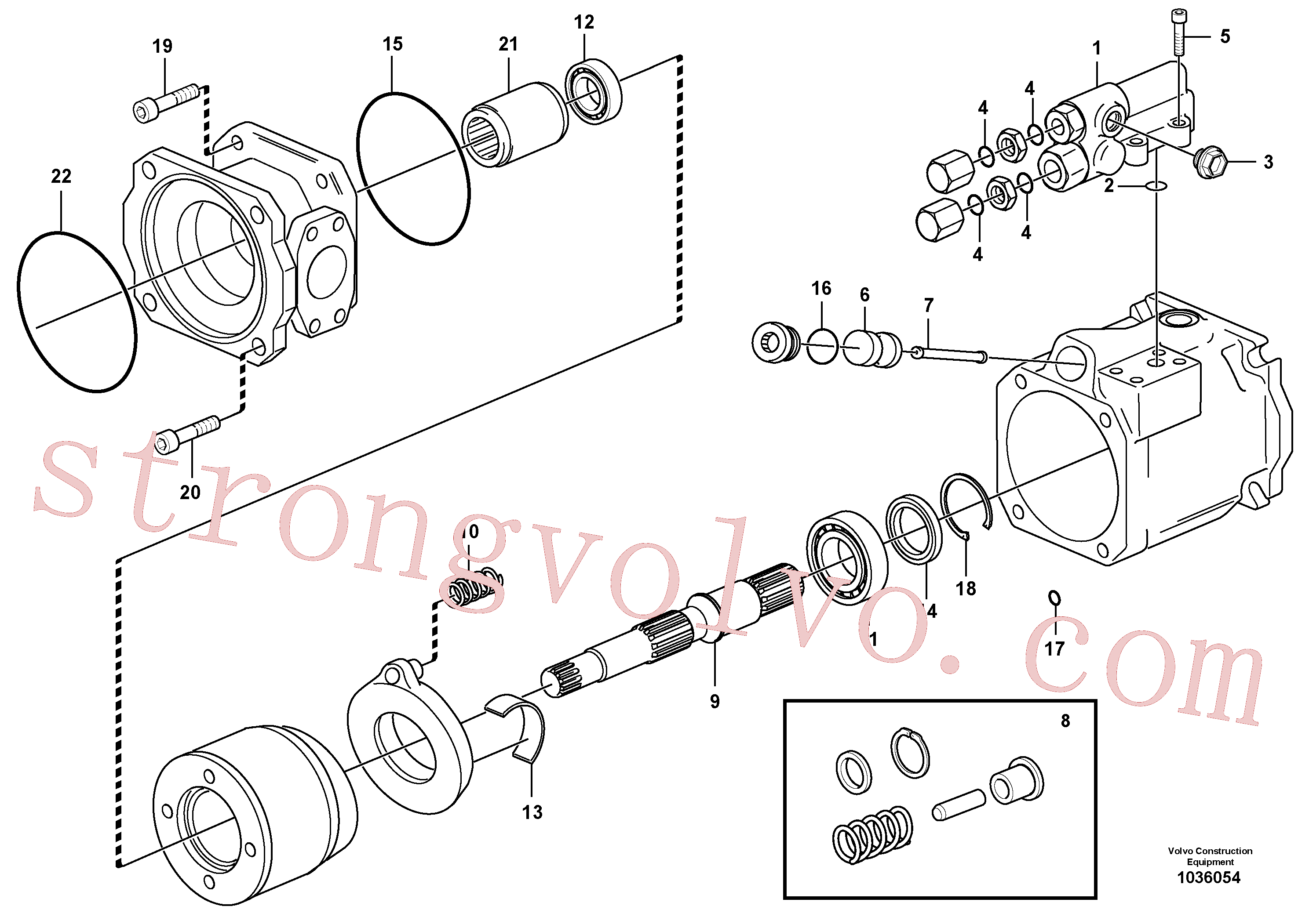 Atacado VOE11708087 Anel-o Volvo escavadeira