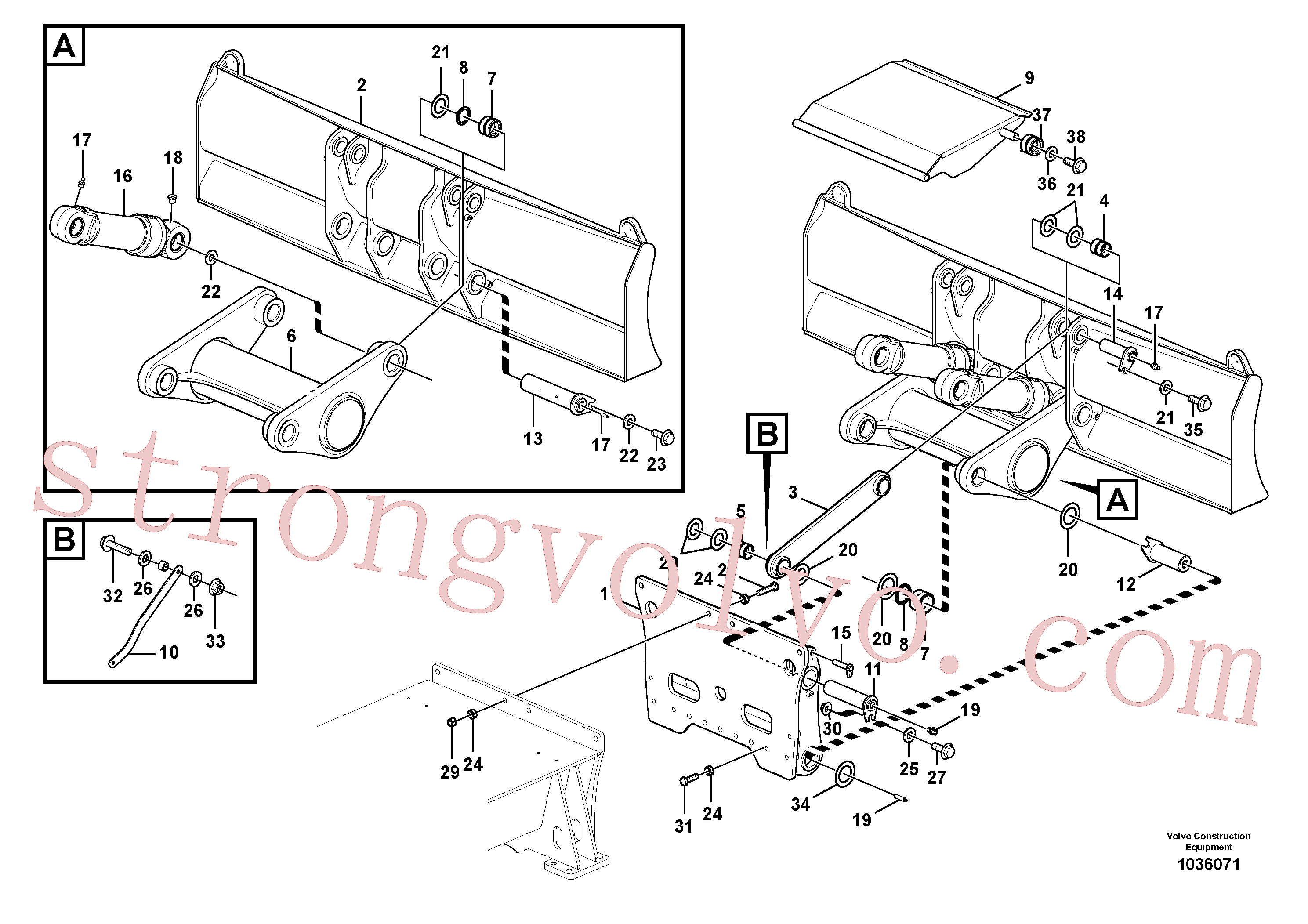 VOE60110001 Parafuso sextavado Inscreva-se para Volvo Acessórios para escavadeira