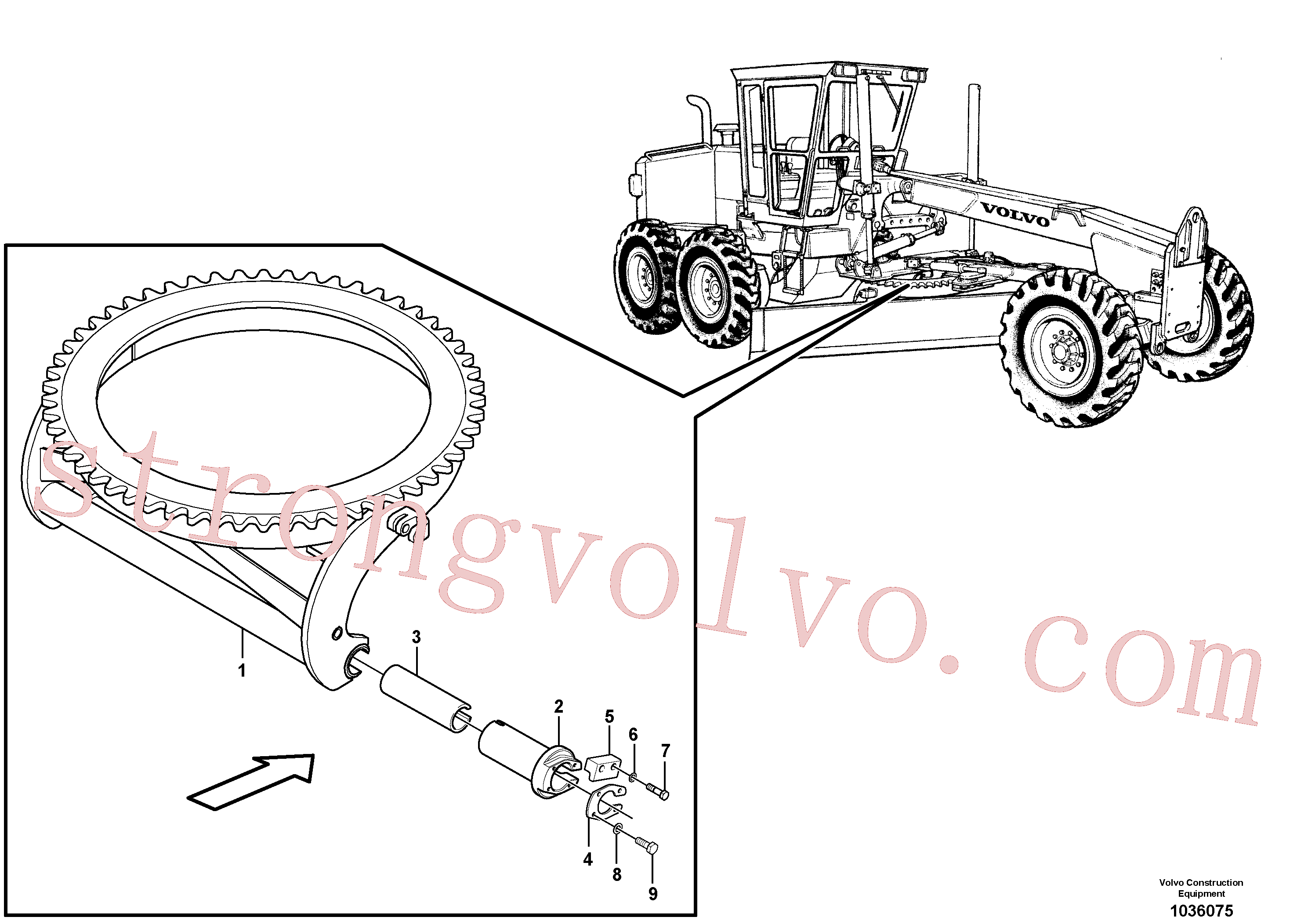 VOE12727850 Volvo Volta circular - dianteira(1036075 Montagem)