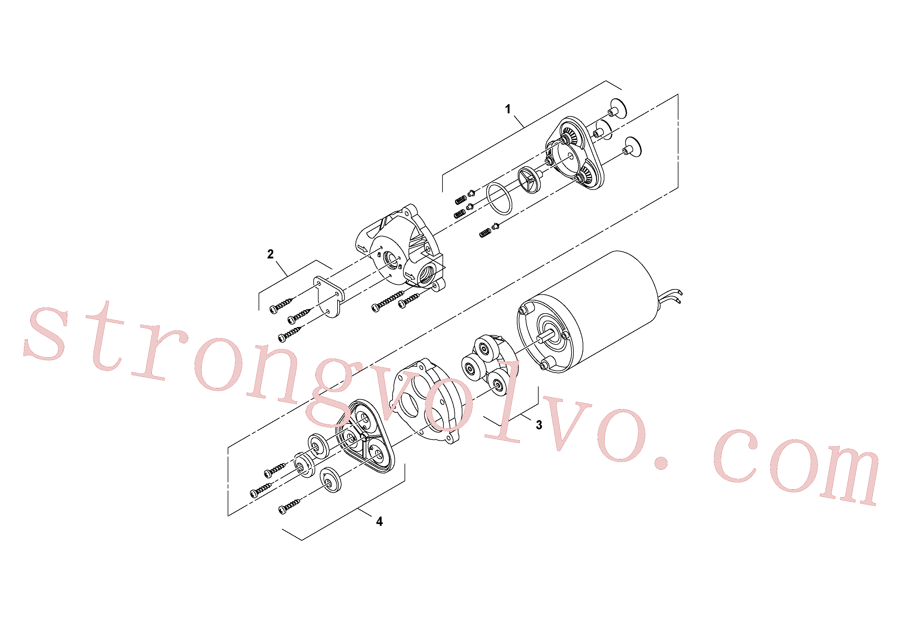 China Made RM59123851 Válvula Volvo Acessórios para escavadeira