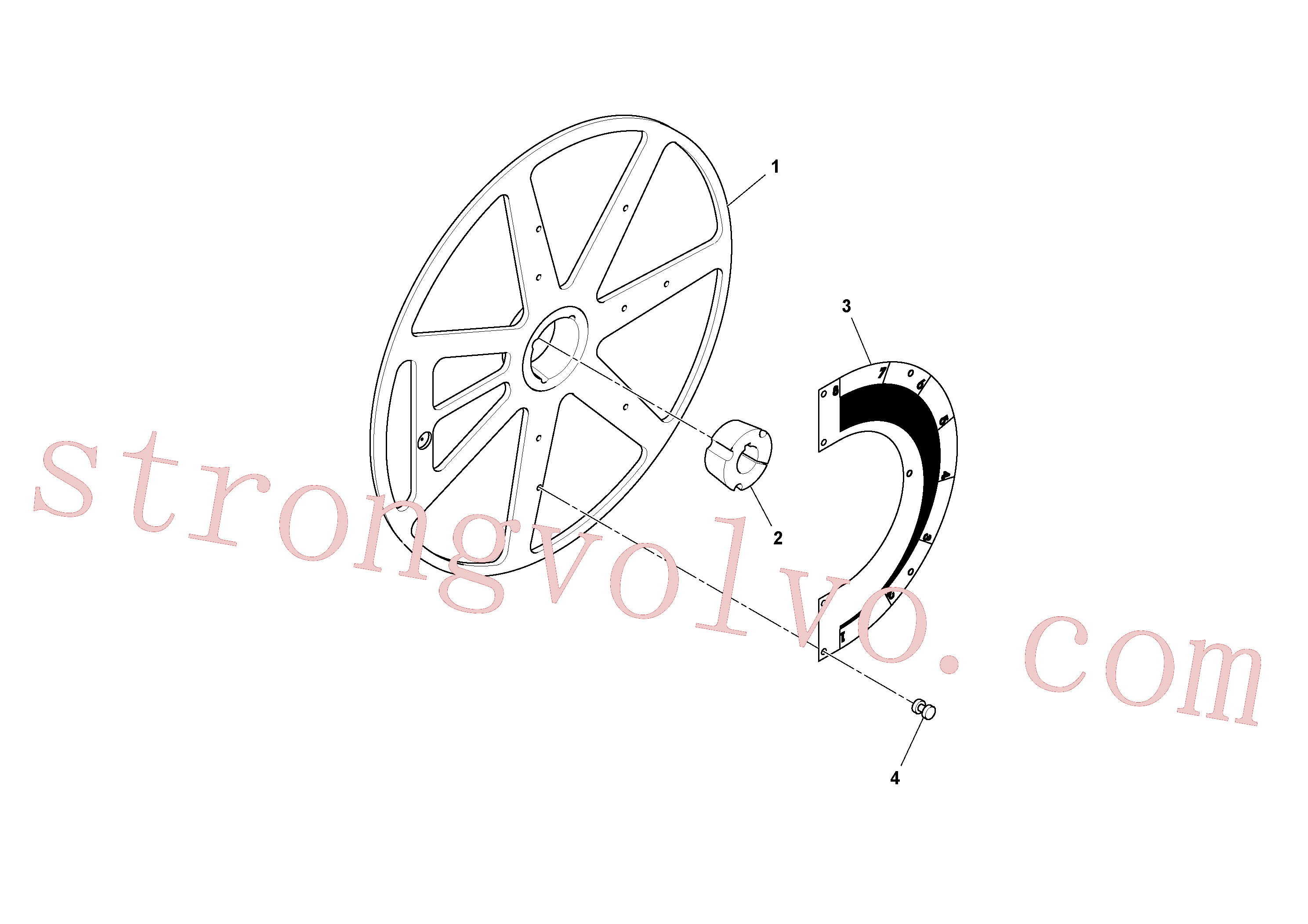 RM59926733 Volvo Conjunto de volante manual(1036276 Montagem)