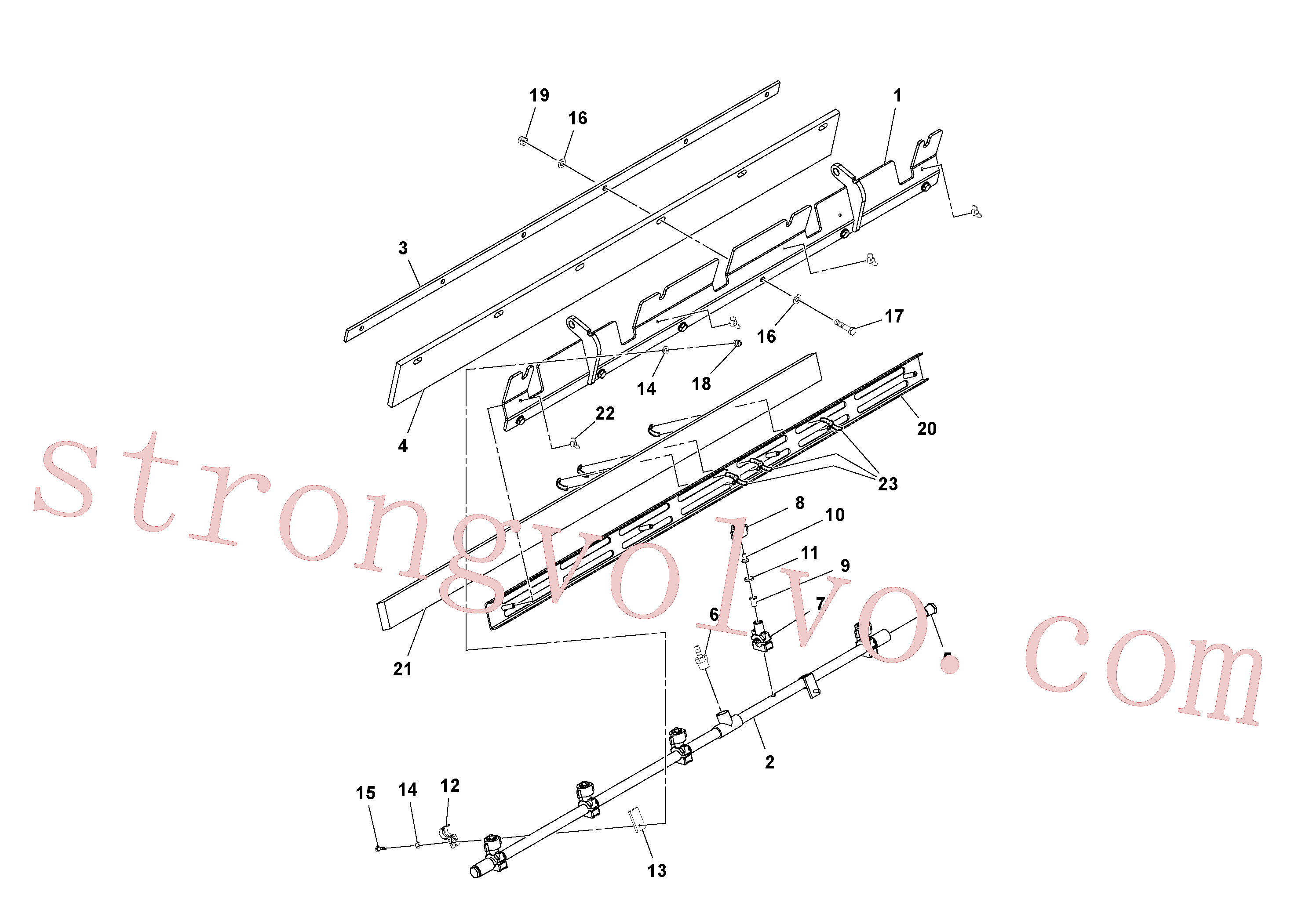 Volvo RM59136226 Parafuso borboleta Volvo Acessórios para escavadeira