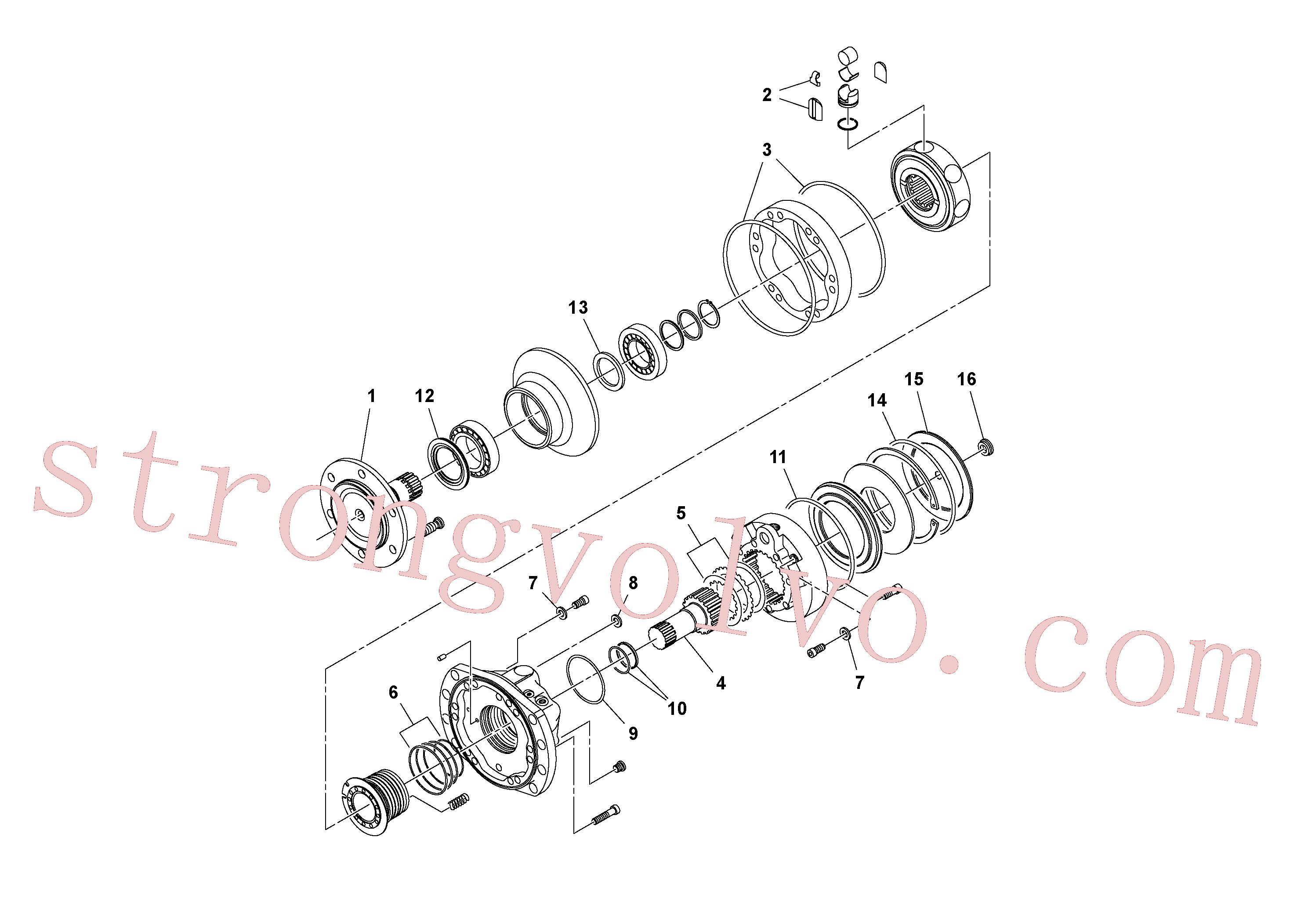 VOE14587953 Volvo Motor directo(1036507 Montagem)