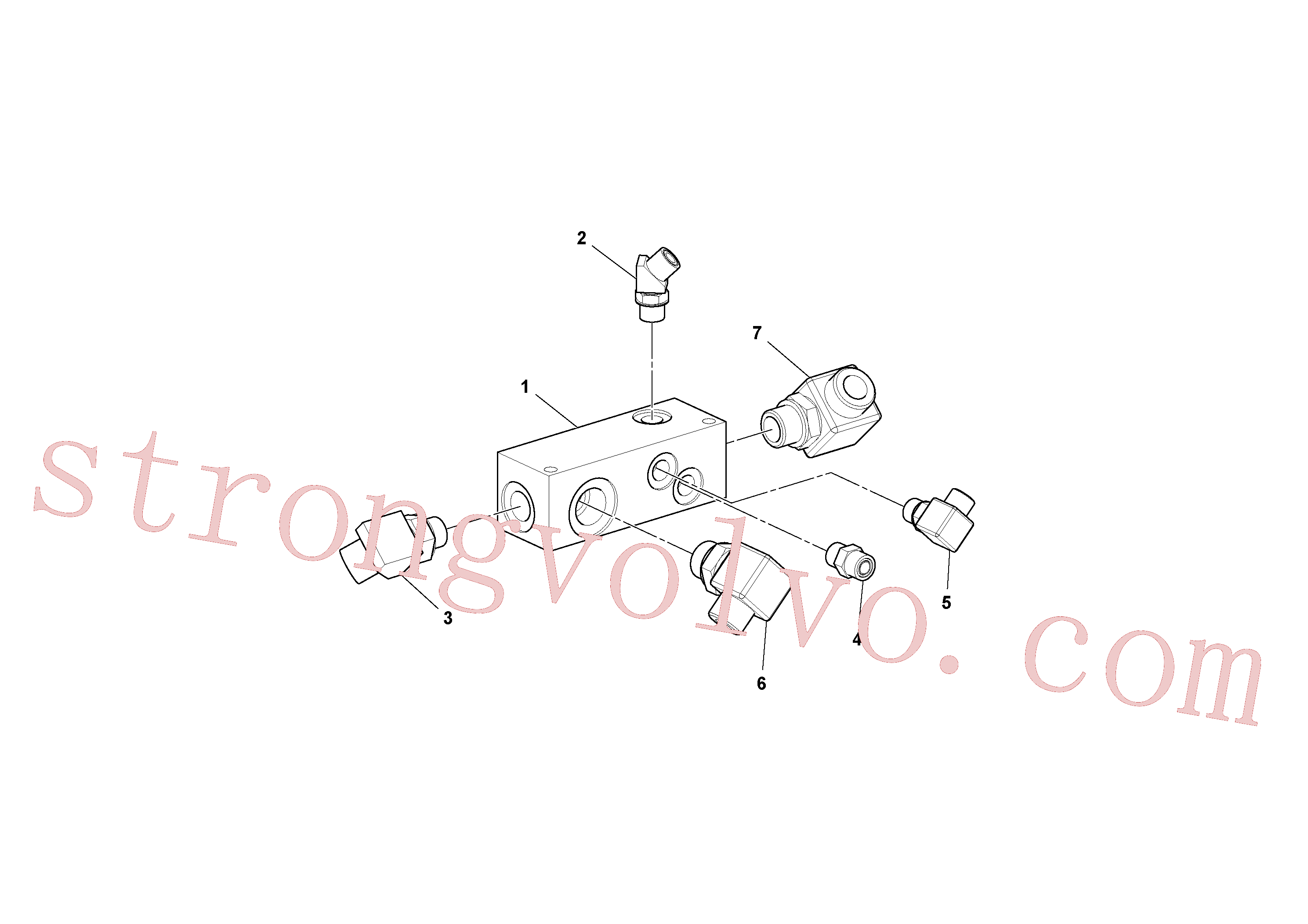 VOE935095 Volvo Conjunto do colector(1036601 Montagem)